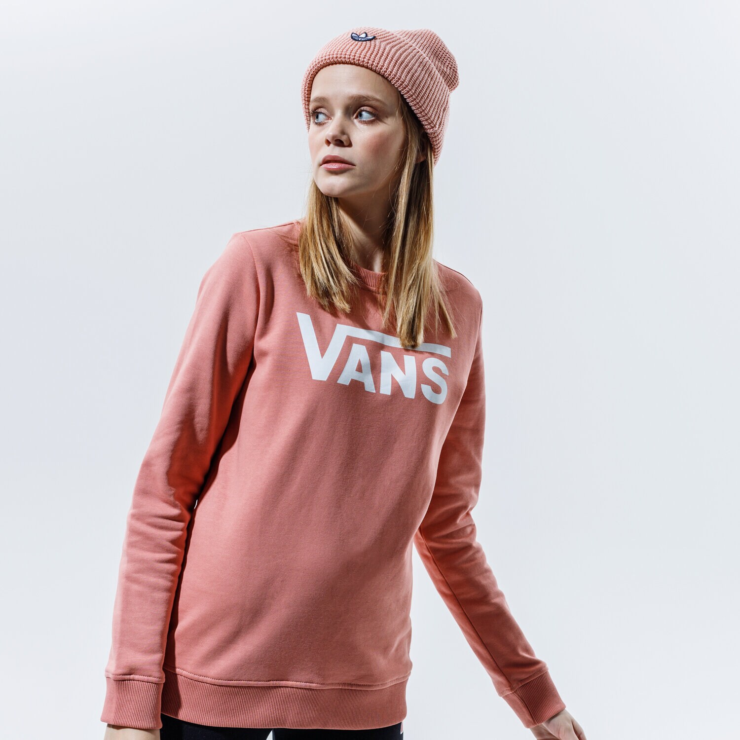 Damen VANS SWEATSHIRT CLASSIC V CREW VN0A4S97ZLS1 Rosa