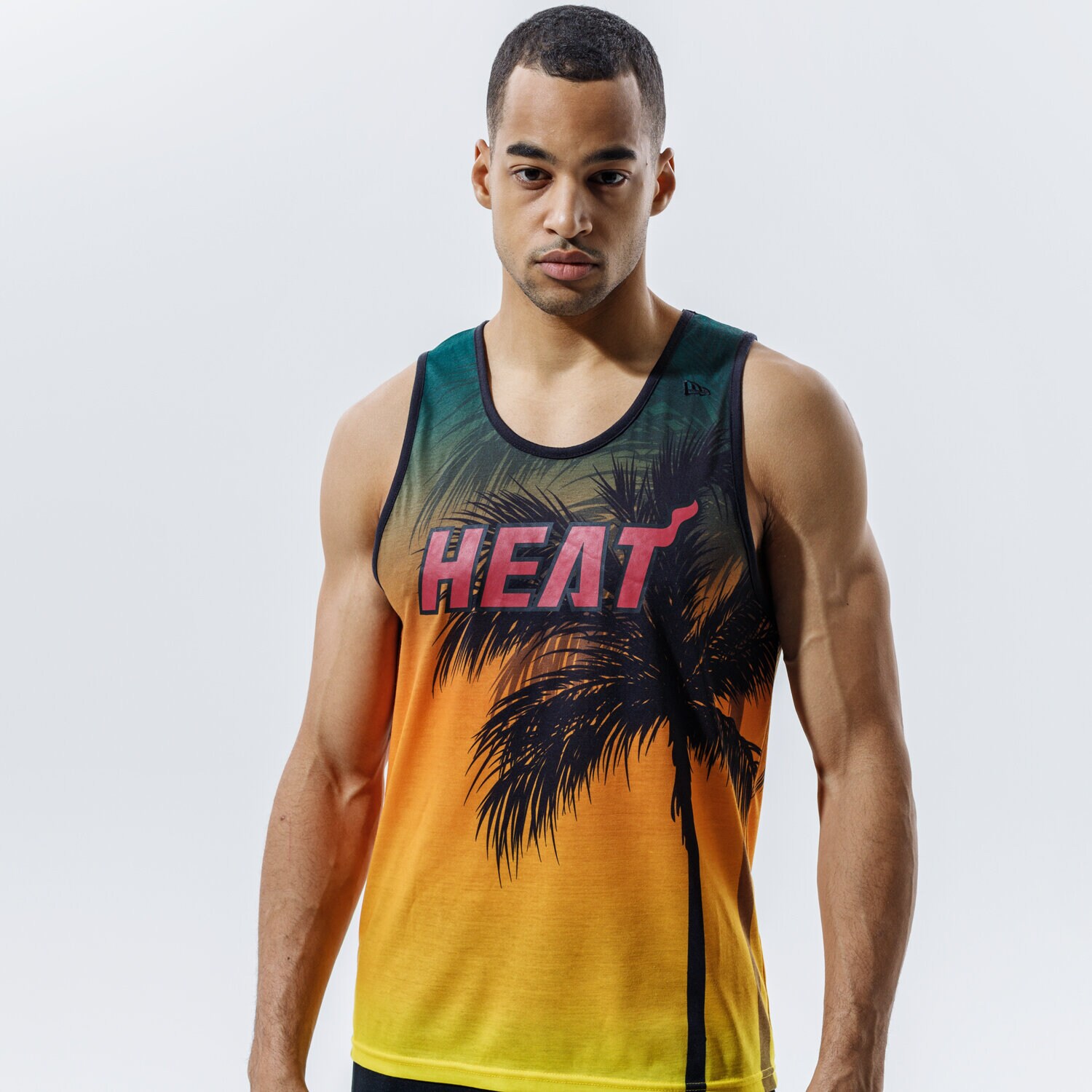Herren Hosen NEW ERA TANK NBA COASTAL HEAT TANK MIAMI HEAT MIAMI HEAT AOP 11569523 Multicolor