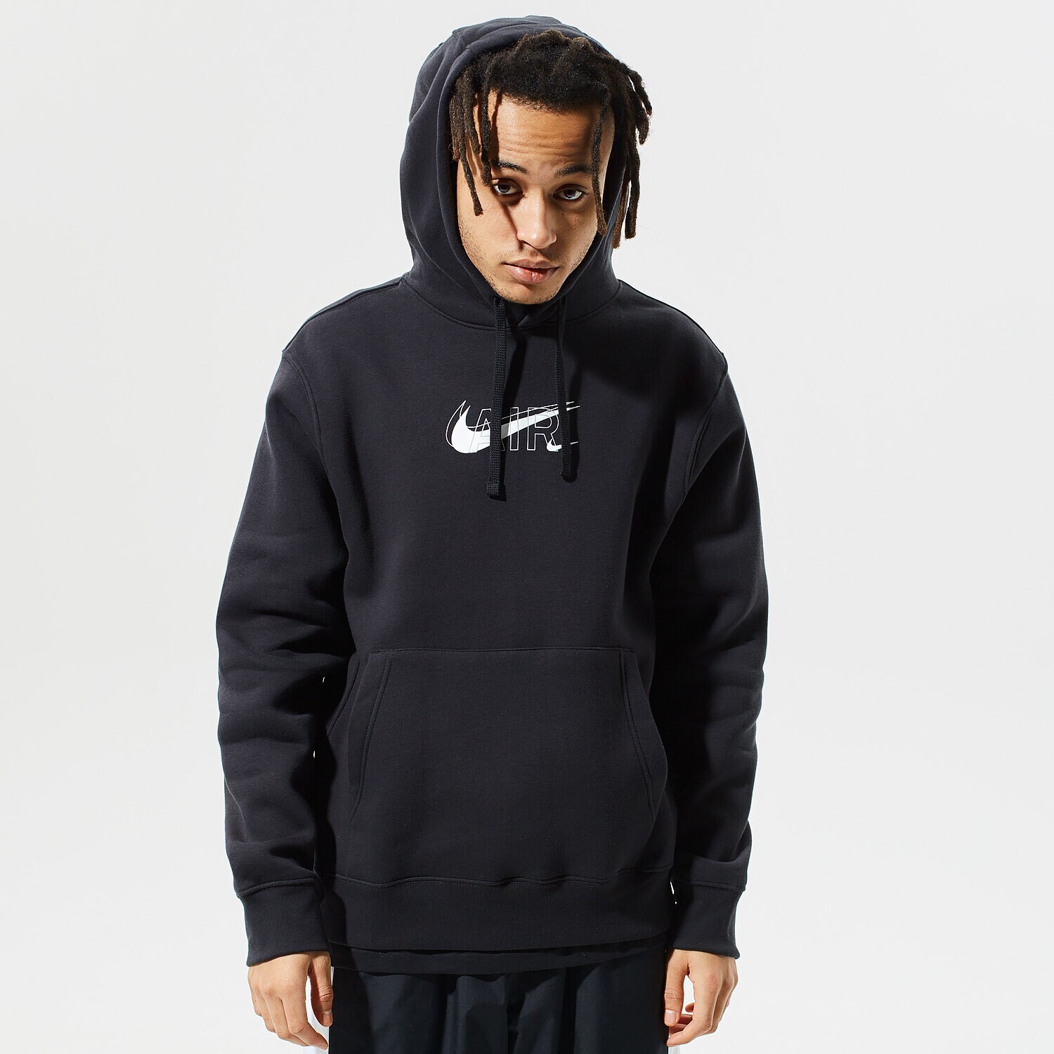 Herren NIKE HOODIE M NSW HOODIE PO AIR PRNT PACK DD9694-010 Schwarz