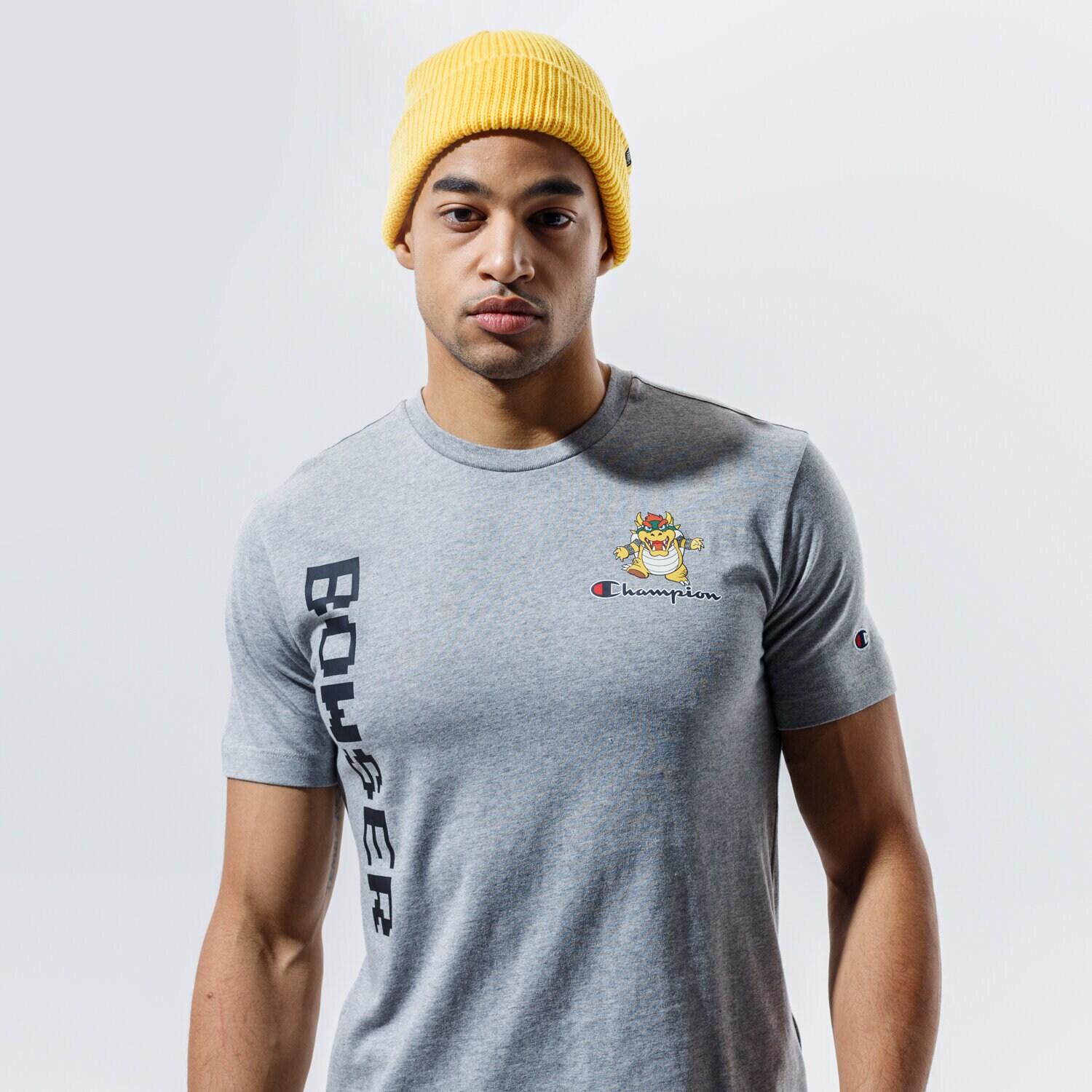 Herren T-Shirt CHAMPION T-SHIRT CREWNECK T-SHIRT 216871EM006 Grau