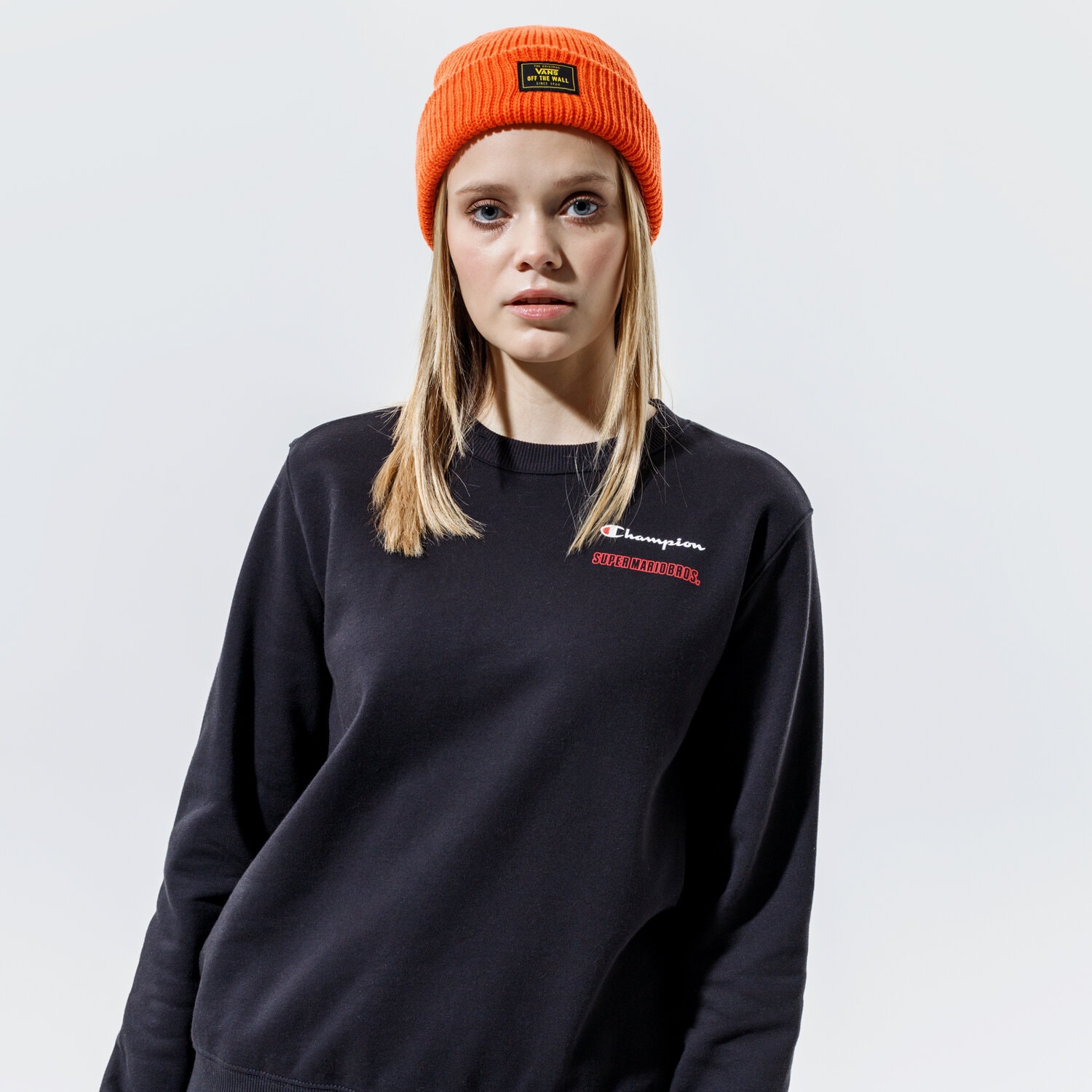Damen CHAMPION SWEATSHIRT CREWNECK SWEATSHIRT 114712KK001 Schwarz