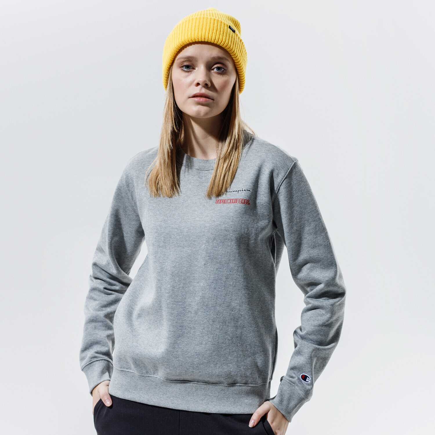 Damen CHAMPION SWEATSHIRT CREWNECK SWEATSHIRT 114712EM006 Grau