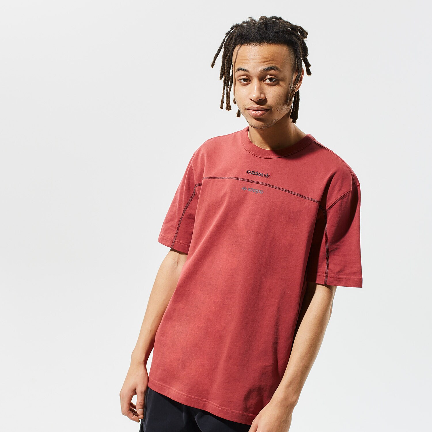 Herren T-Shirt ADIDAS T-SHIRT F TEE GE0783 Dunkelrot