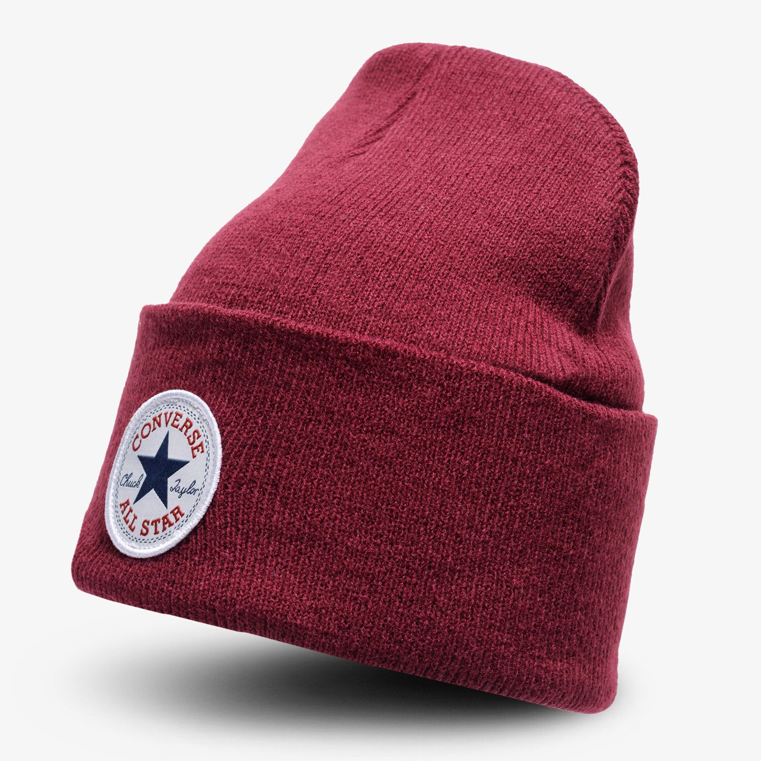 Kinder Mütze CONVERSE MÜTZE WINTER TALL CHUCK PATCH BEANIE 10019012-A04 Dunkelrot
