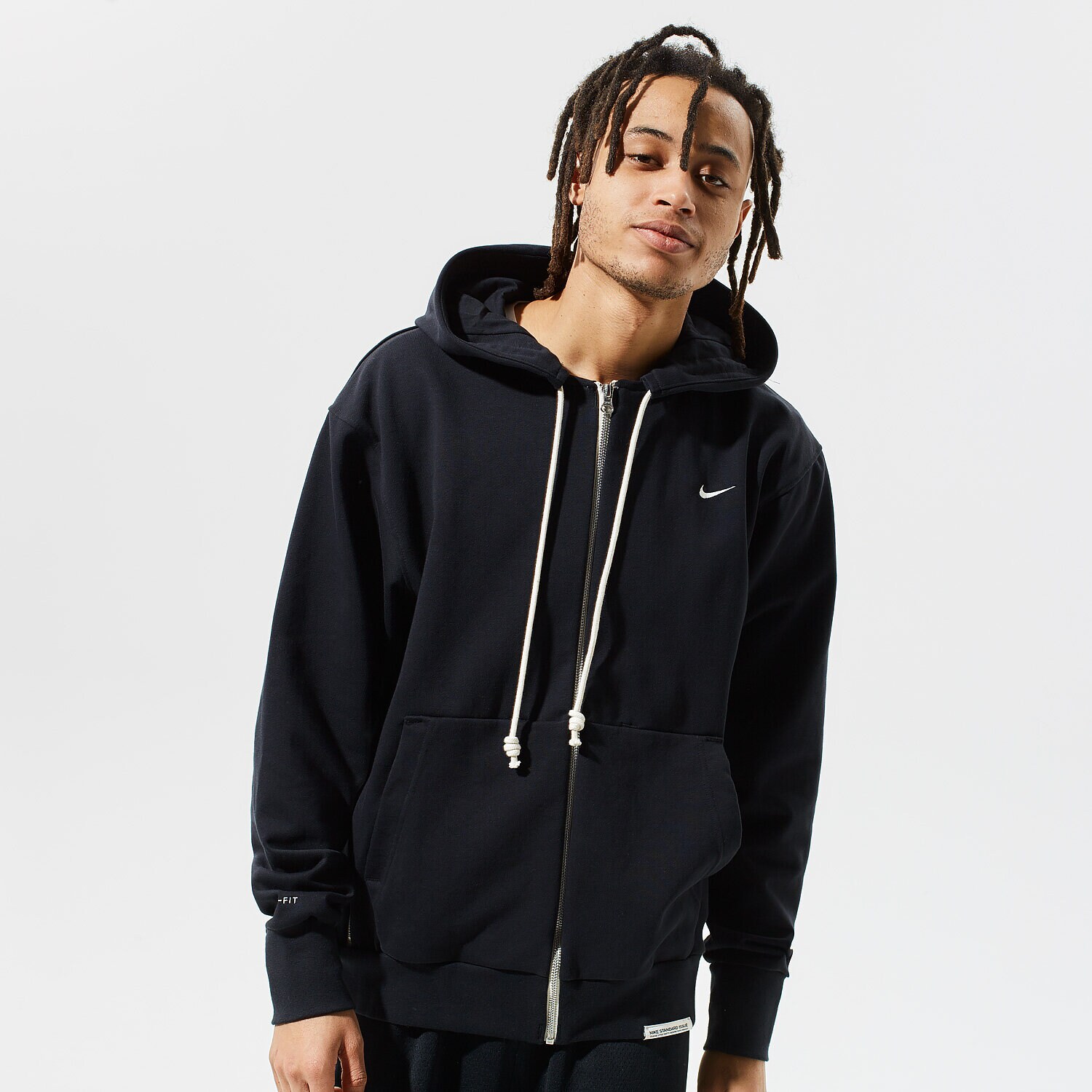 Herren NIKE SWEATSHIRT MIT REIßVERSCHLUSS Z   KAPTUREM M NK DF STD  CK6362-010 Schwarz