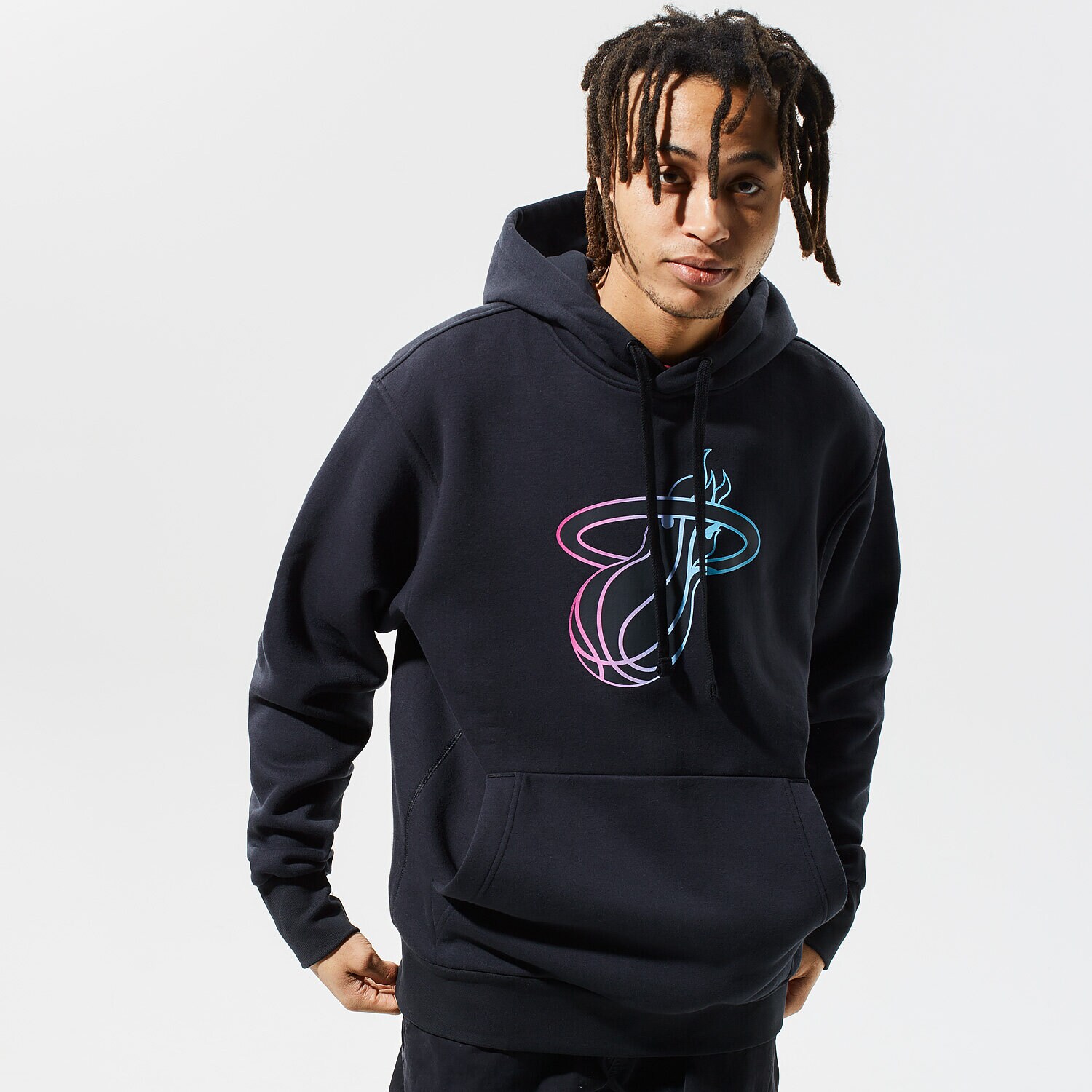 Herren NIKE HOODIE MIAMI HEAT CITY EDITION ESSNTL CE NBA CN2549-010 Schwarz