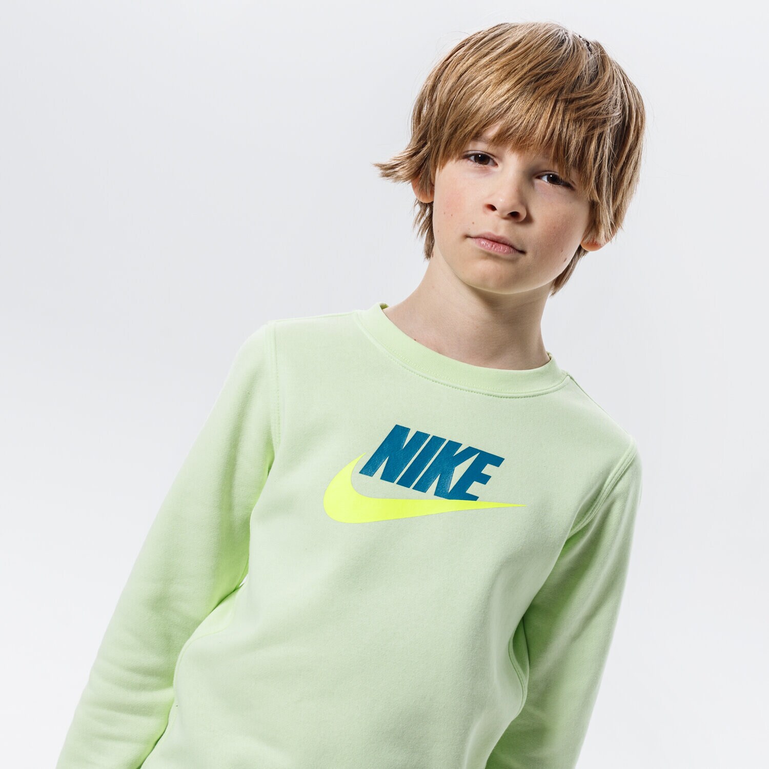 Kinder NIKE SWEATSHIRT SPORTSWEAR CLUB FLEECE BOY CV9297-383 Grün
