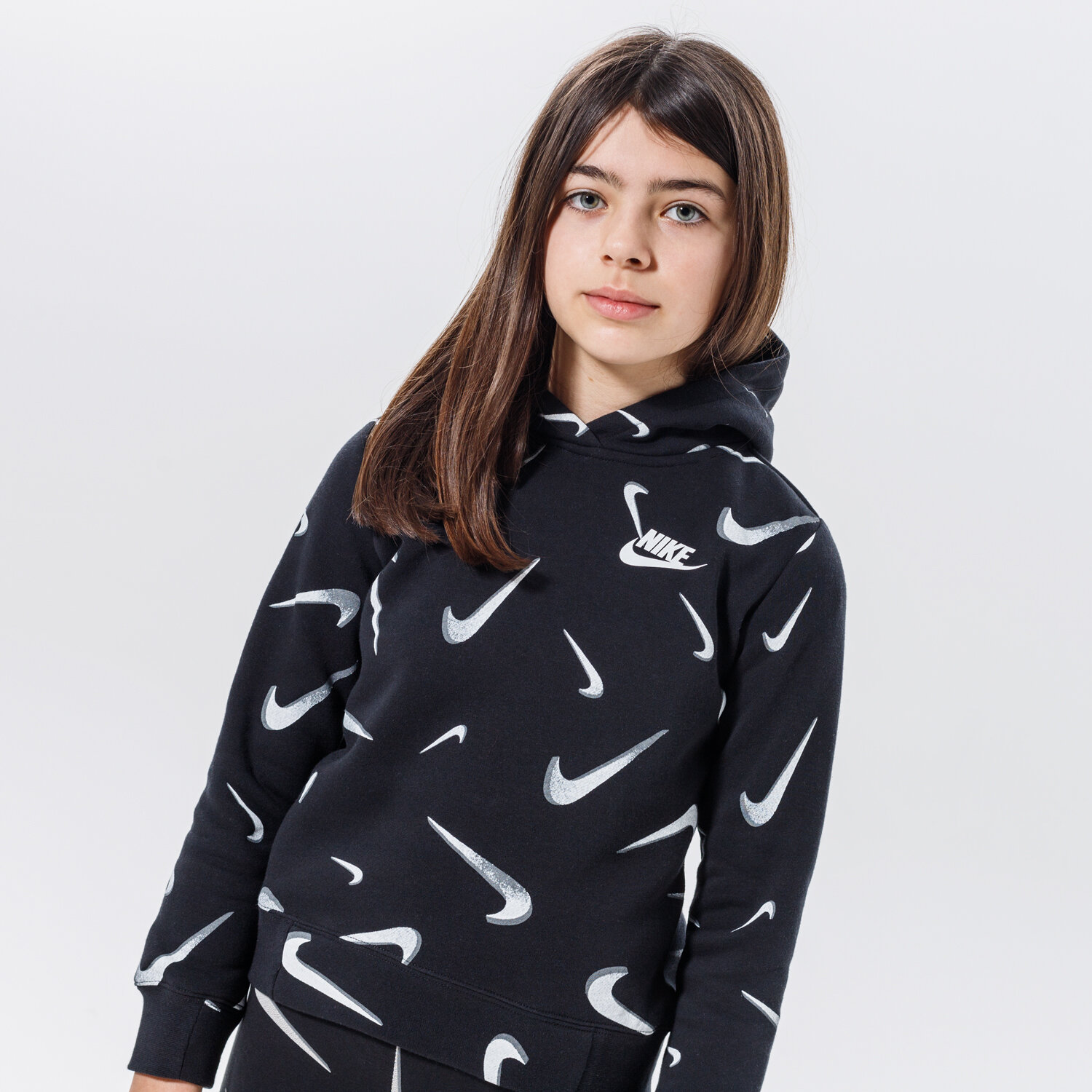 Kinder NIKE HOODIE SPORTSWEAR GIRL DC3429-010 Schwarz