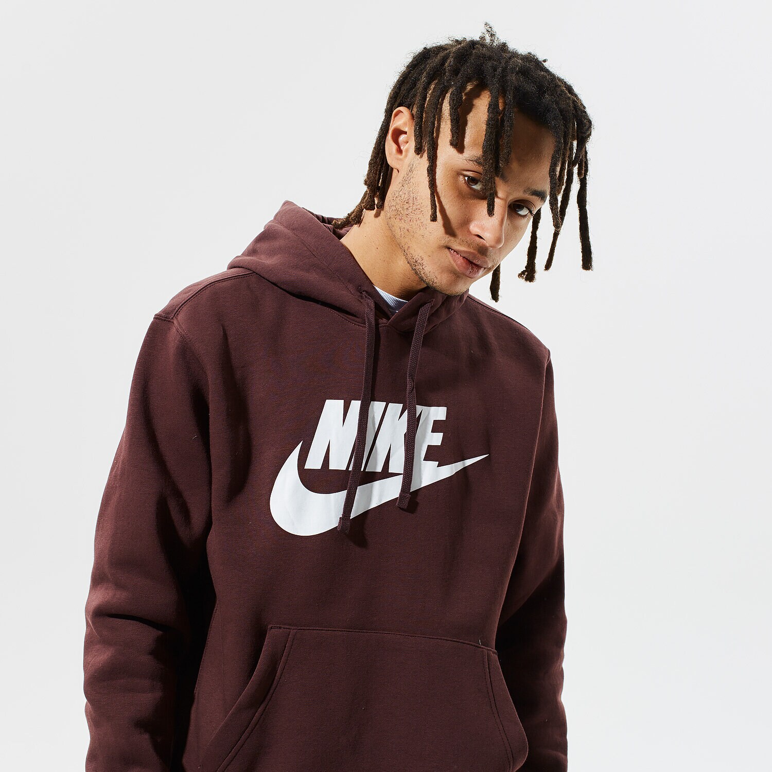 Herren NIKE HOODIE SPORTSWEAR CLUB FLEECE BV2973-263 Dunkelrot
