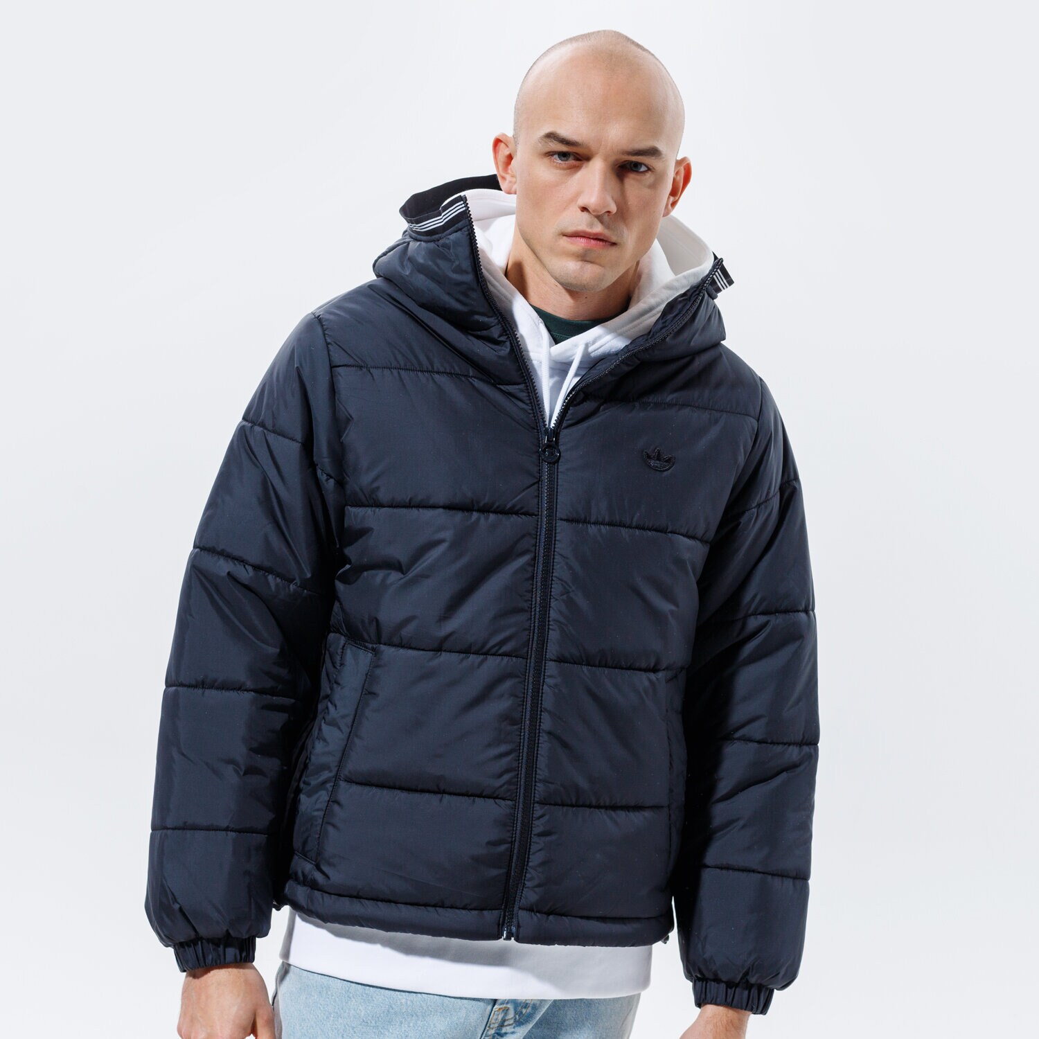 Herren Winterjacke ADIDAS JACKE WINTER PAD HOODED PUFF GE1291 Schwarz