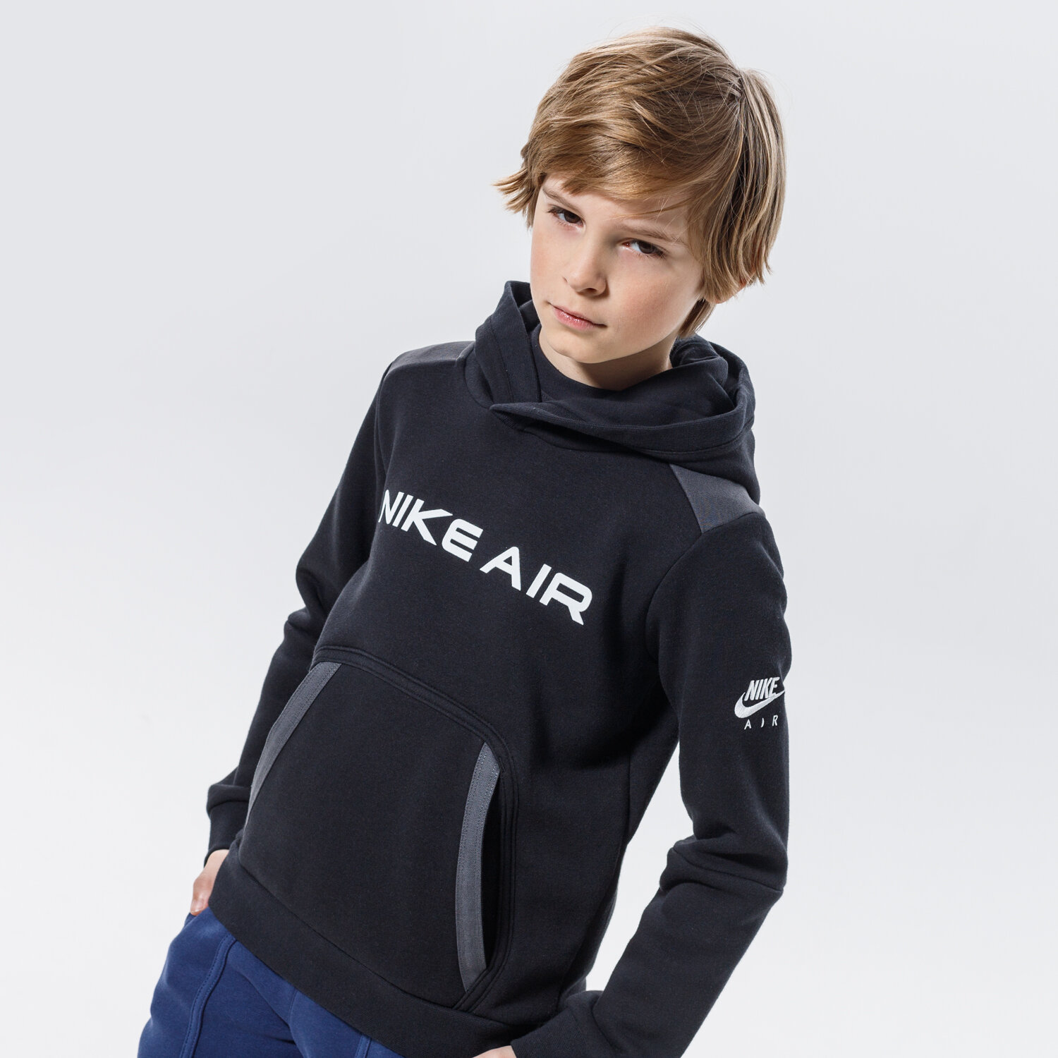 Kinder NIKE HOODIE AIR BOY DA0700-010 Schwarz