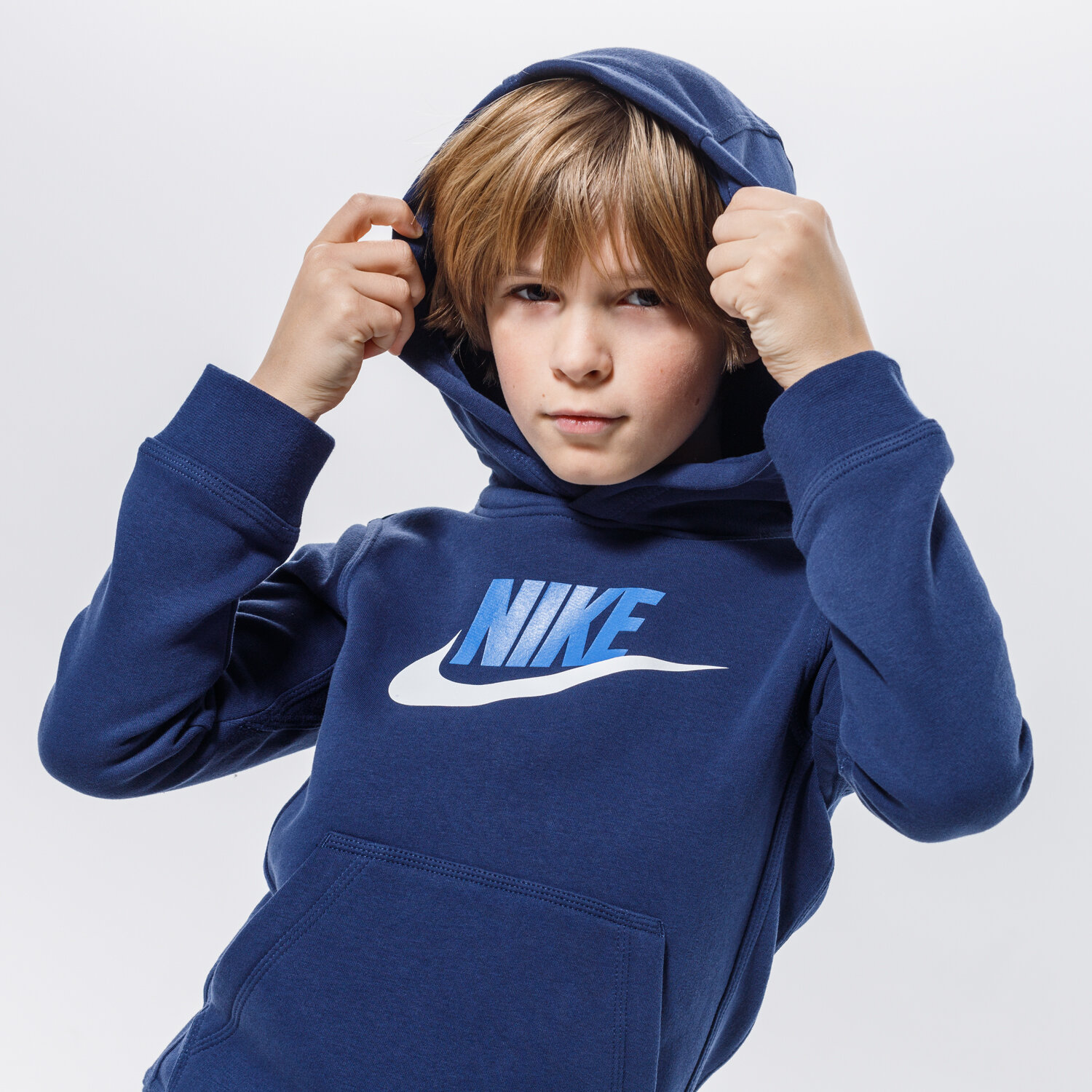Kinder NIKE HOODIE SPORTSWEAR BOY CJ7861-410 Dunkelblau