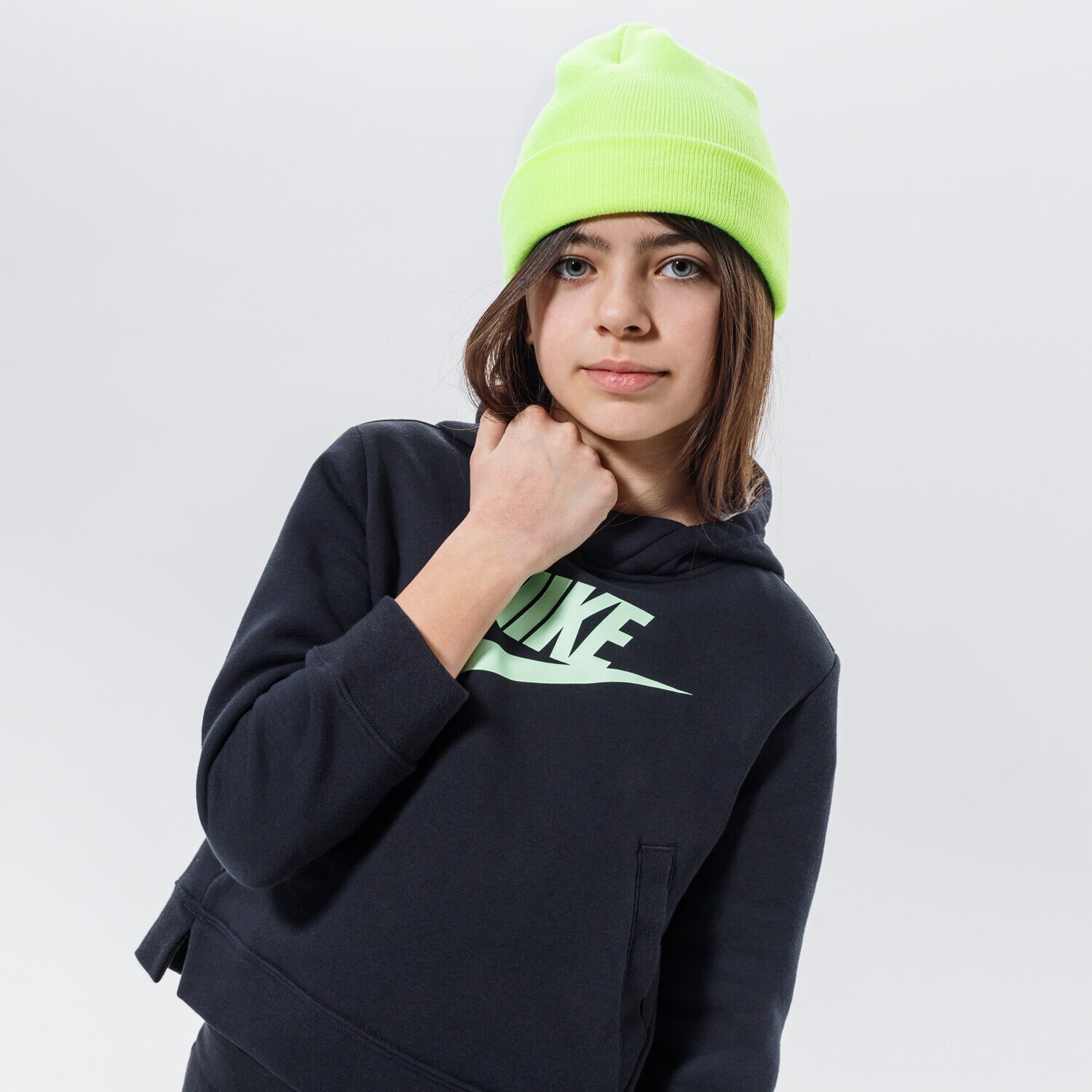 Kinder NIKE HOODIE SPORTSWEAR GIRL DA5157-014 Schwarz