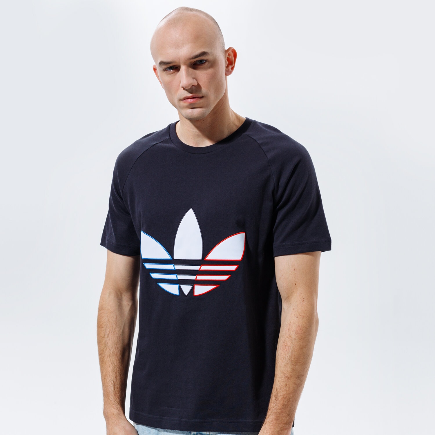 Herren T-Shirt ADIDAS T-SHIRT TRICOL TEE GQ8919 Schwarz