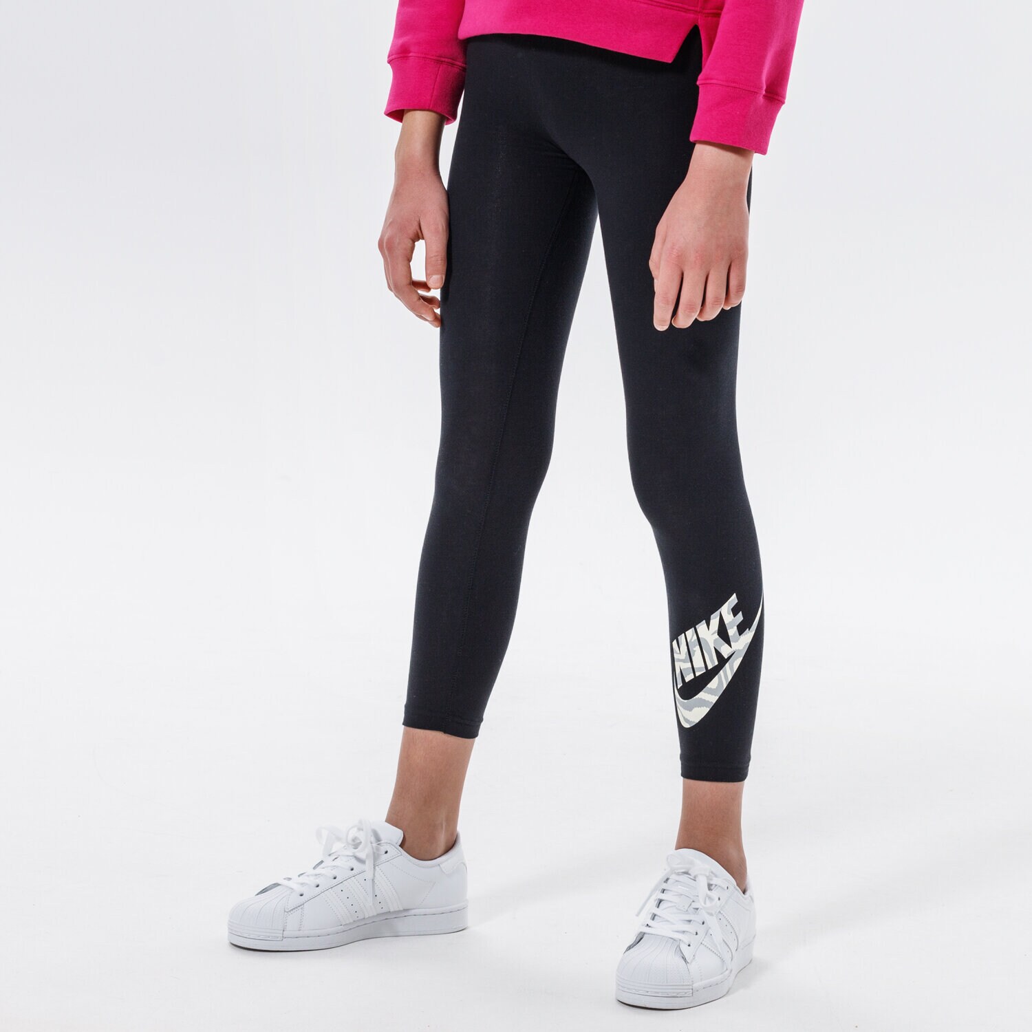 Kinder Hosen NIKE LEGGINGS SPORTSWEAR GIRL DC9761-010 Schwarz