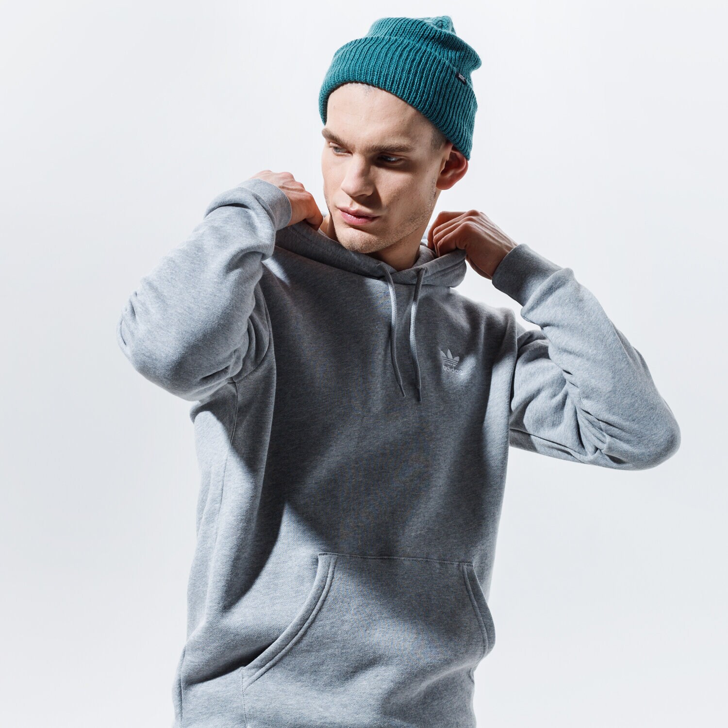 Herren ADIDAS HOODIE ESSENTIAL HOODY FM9958 Grau