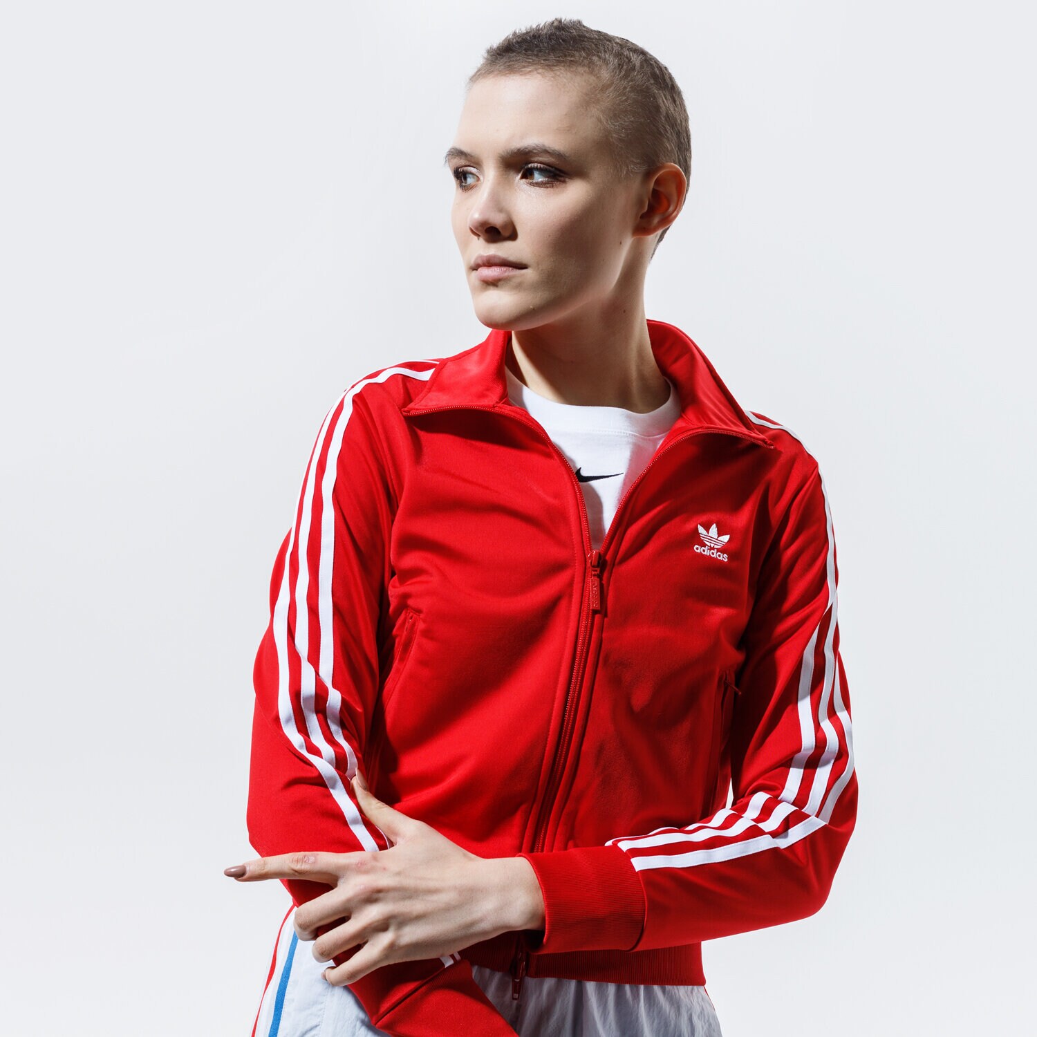 Damen ADIDAS SWEATSHIRT MIT REIßVERSCHLUSS   FIREBIRD TT PB GN2818 Rot