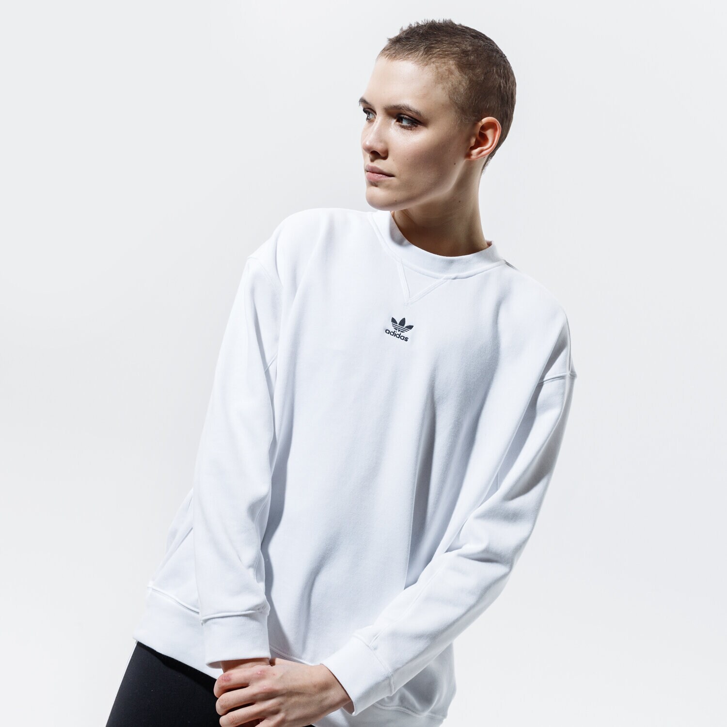 Damen ADIDAS SWEATSHIRT SWEATSHIRT H45584 Weiß