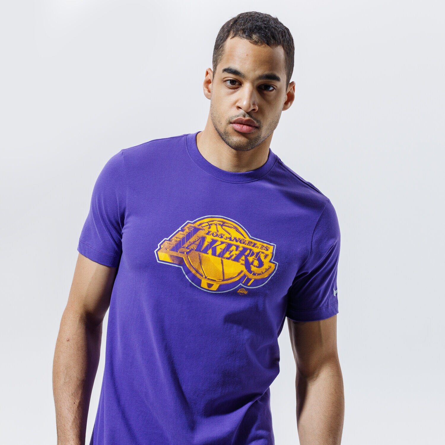 Herren T-Shirt NIKE T-SHIRT LOS ANGELES LAKERS TEE EARNED EDITION NBA CZ7273-547 Violet