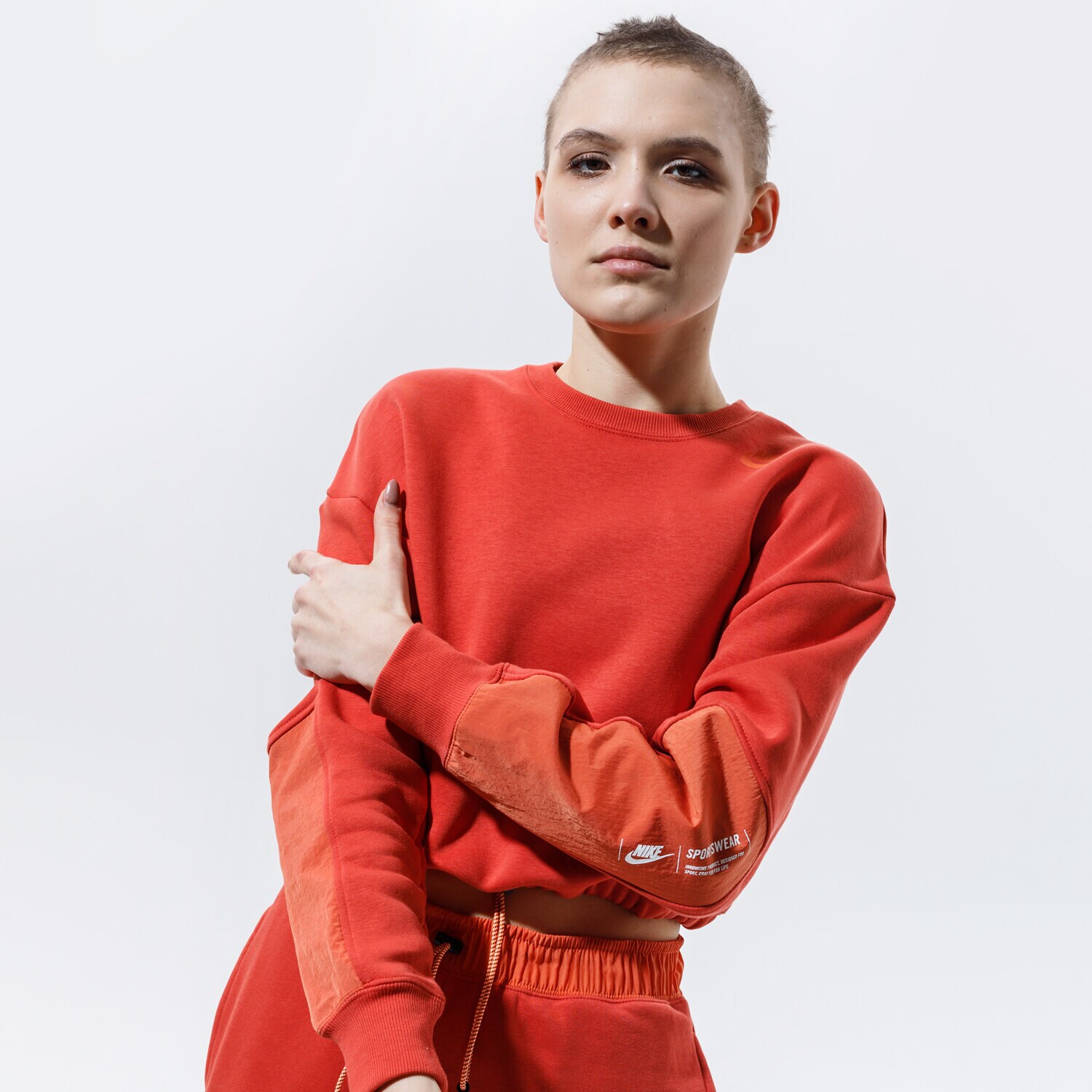Damen NIKE SWEATSHIRT W NSW CREW FLC UU DD3603-852 Orange
