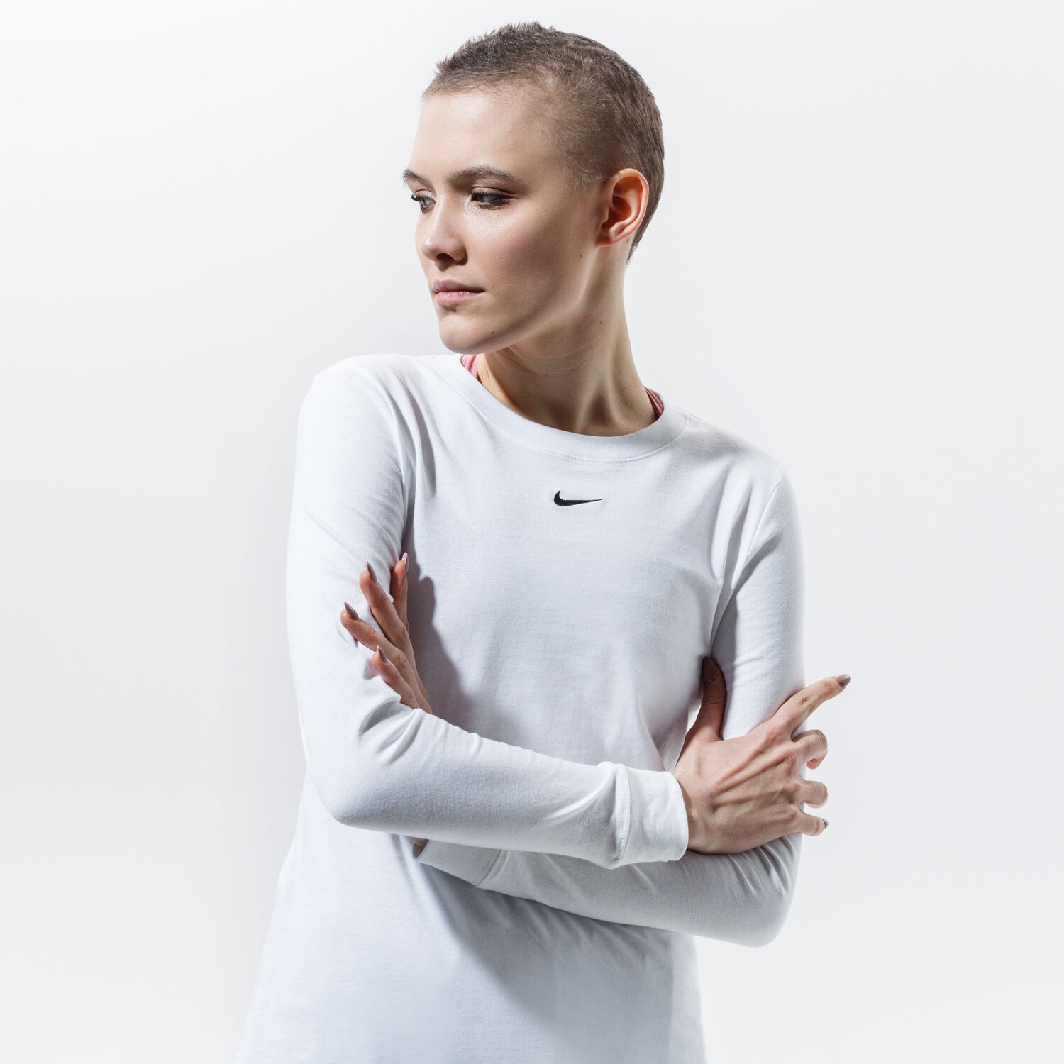 Damen T-Shirt NIKE T-SHIRT W NSW TEE ESSNTL LS LBR DC9833-100 Weiß
