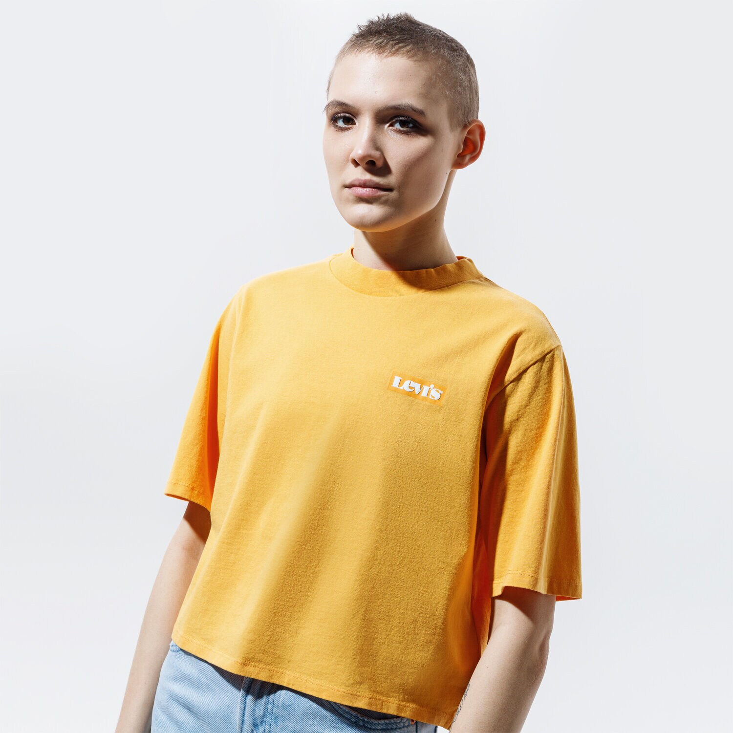 Damen T-Shirt LEVI'S T-SHIRT HEAVYWEIGHT RIGHT ON TEE 18392-0004 Orange
