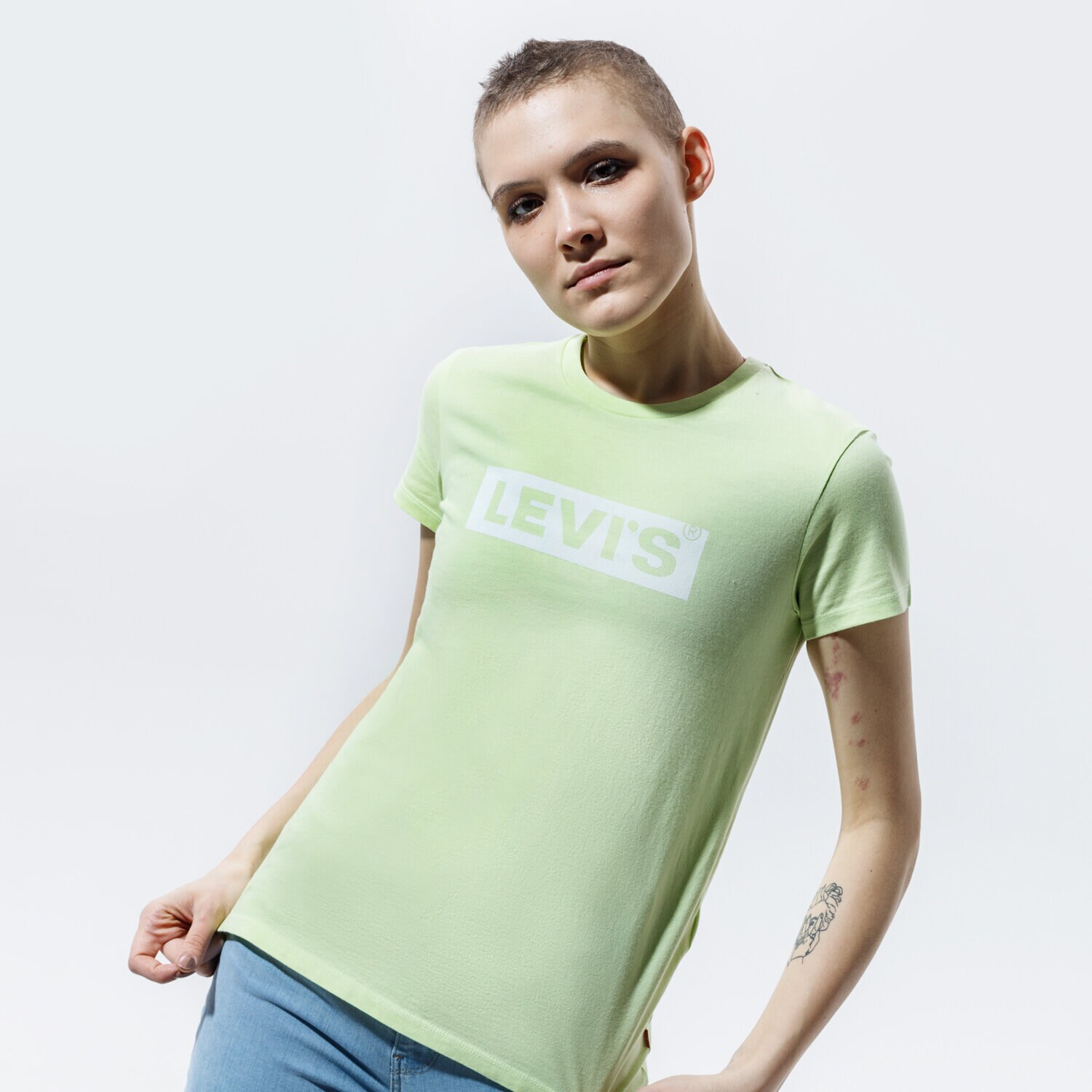 Damen T-Shirt LEVI'S T-SHIRT THE PERFECT TEE 17369-1508 Grün
