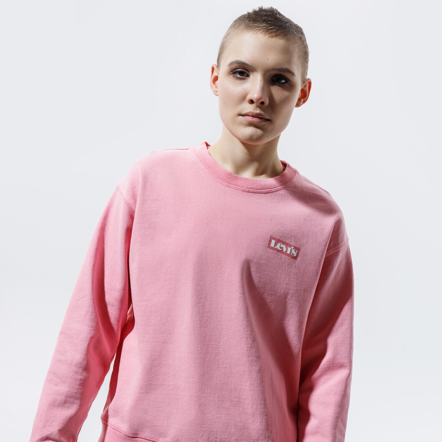 Damen LEVI'S SWEATSHIRT GRAPHIC STANDARD CREW 18686-0019 Rosa