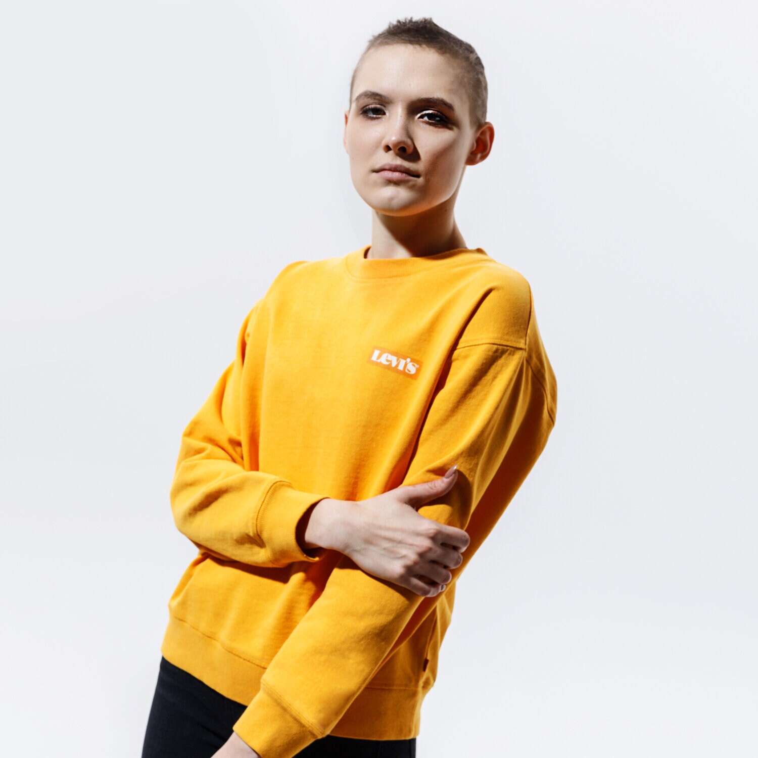 Damen LEVI'S SWEATSHIRT GRAPHIC STANDARD CREW 18686-0018 Gelb
