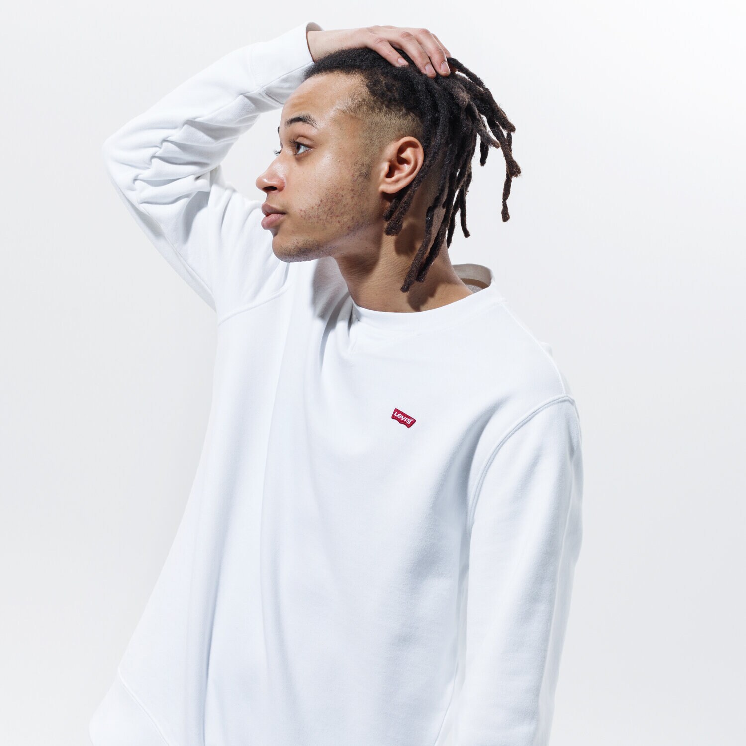 Herren LEVI'S SWEATSHIRT NEW ORIGINAL CREW 359090000 Weiß