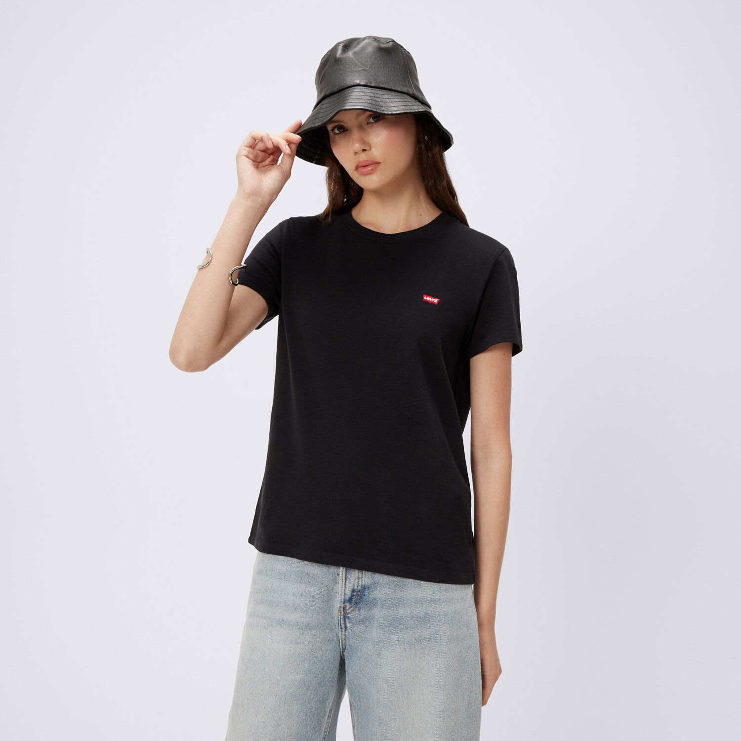 Damen T-Shirt LEVI'S T-SHIRT PERFECT TEE 39185-0008 Schwarz
