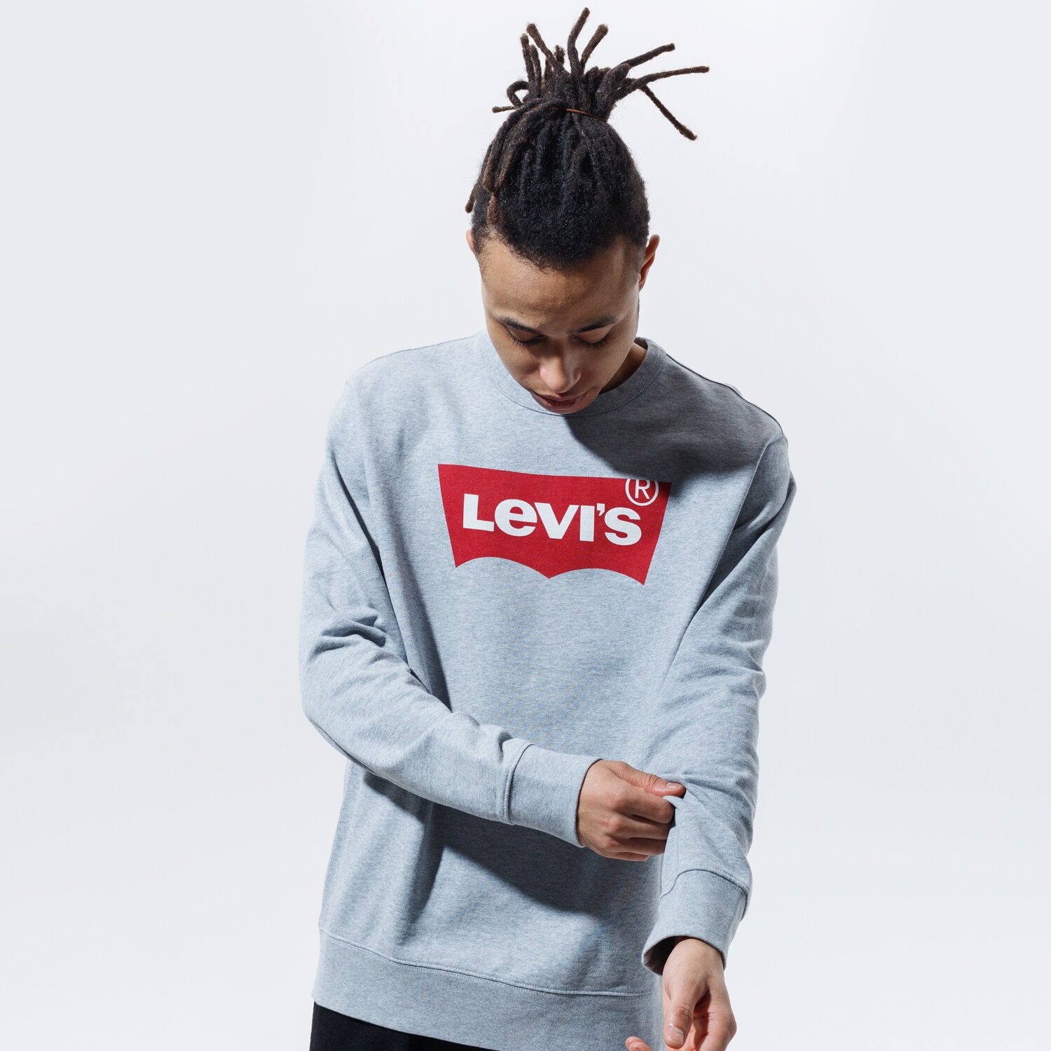 Herren LEVI'S SWEATSHIRT GRAPHIC CREW B 17895-0079 Grau