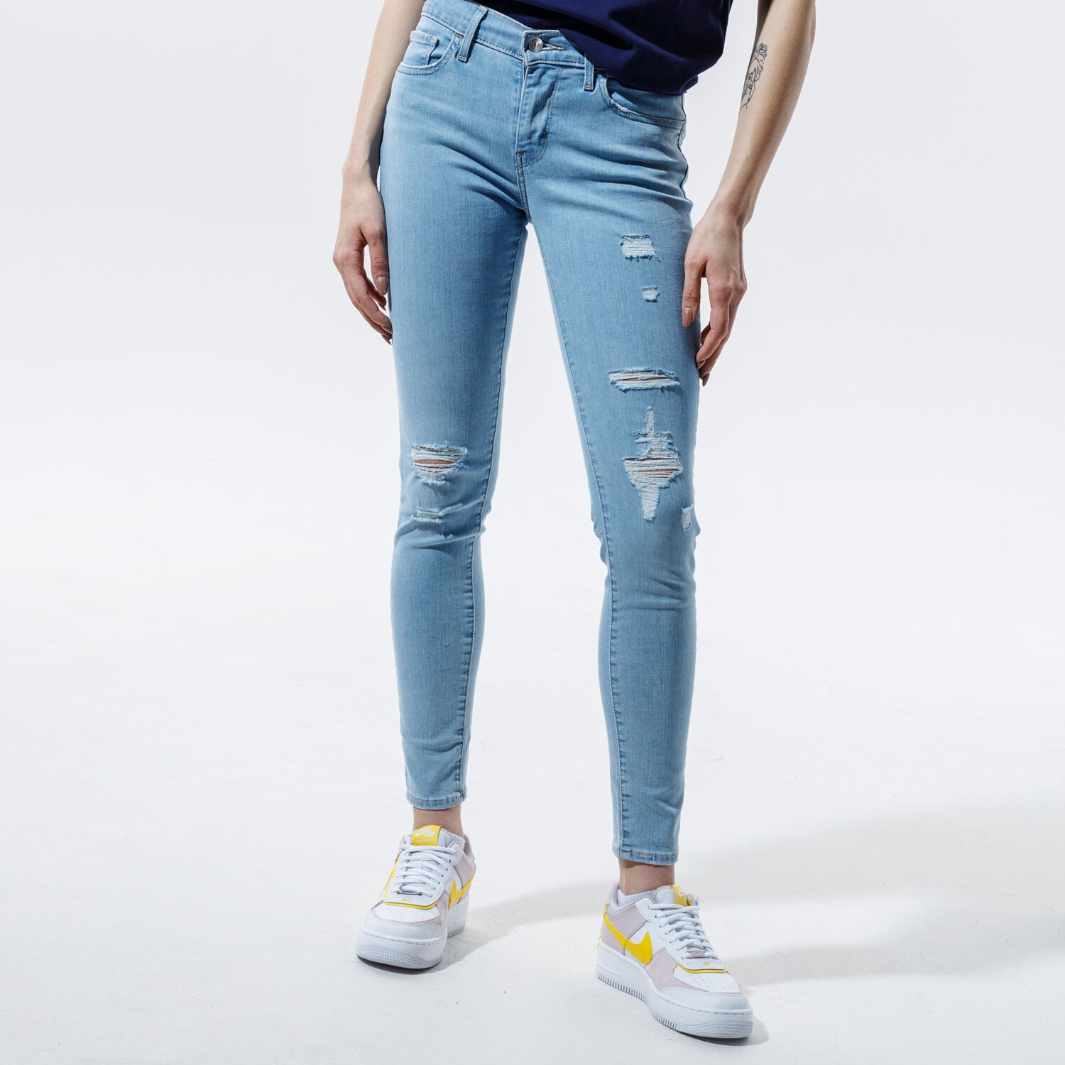 Damen Hosen LEVI'S HOSE 710 SUPER SKINNY 17778-0427 Blau