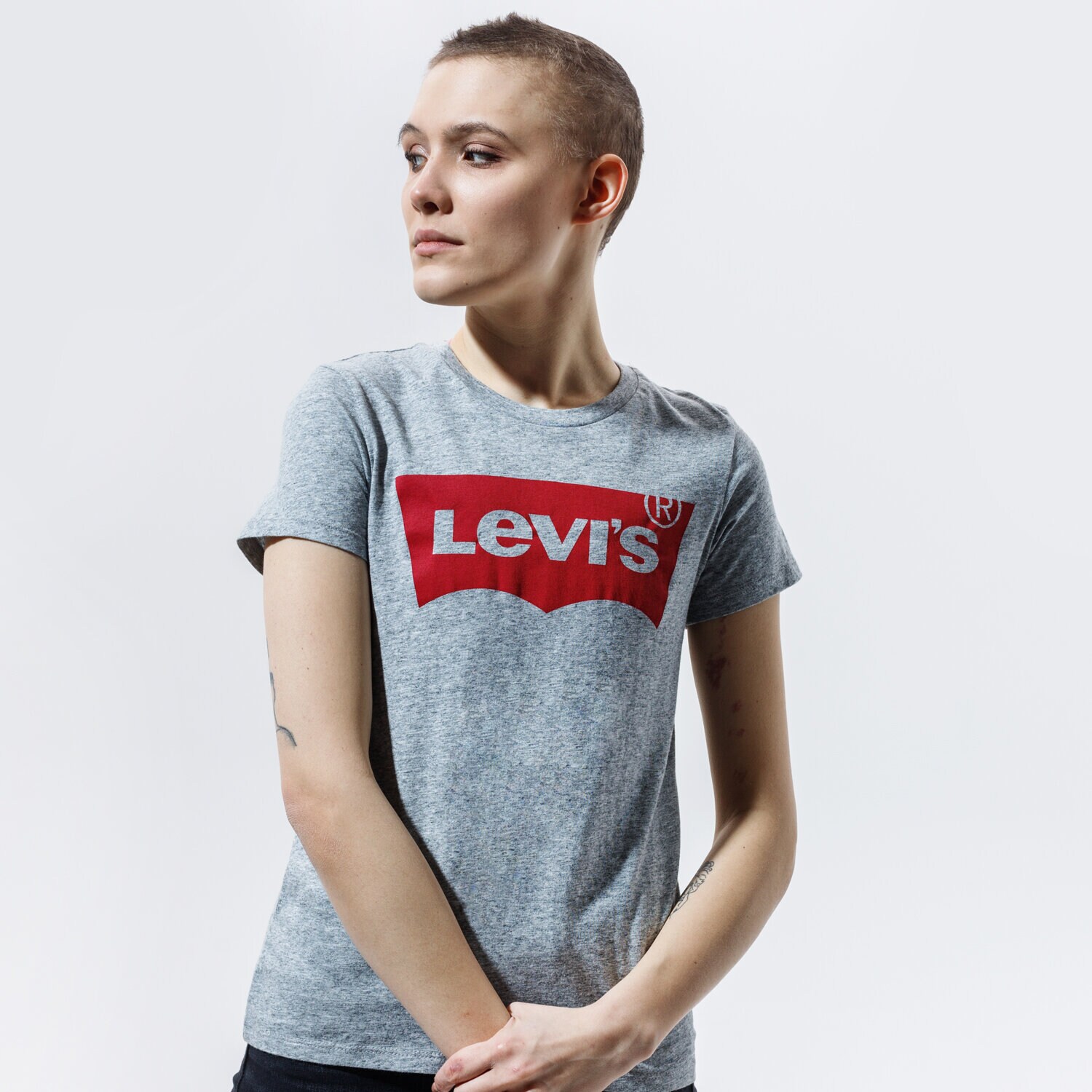 Damen T-Shirt LEVI'S T-SHIRT THE PERFECT TEE 17369-0263 Grau