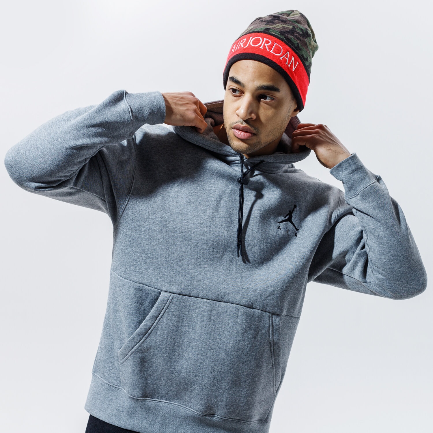 Herren JORDAN HOODIE JUMPMAN CK6684-091 Grau