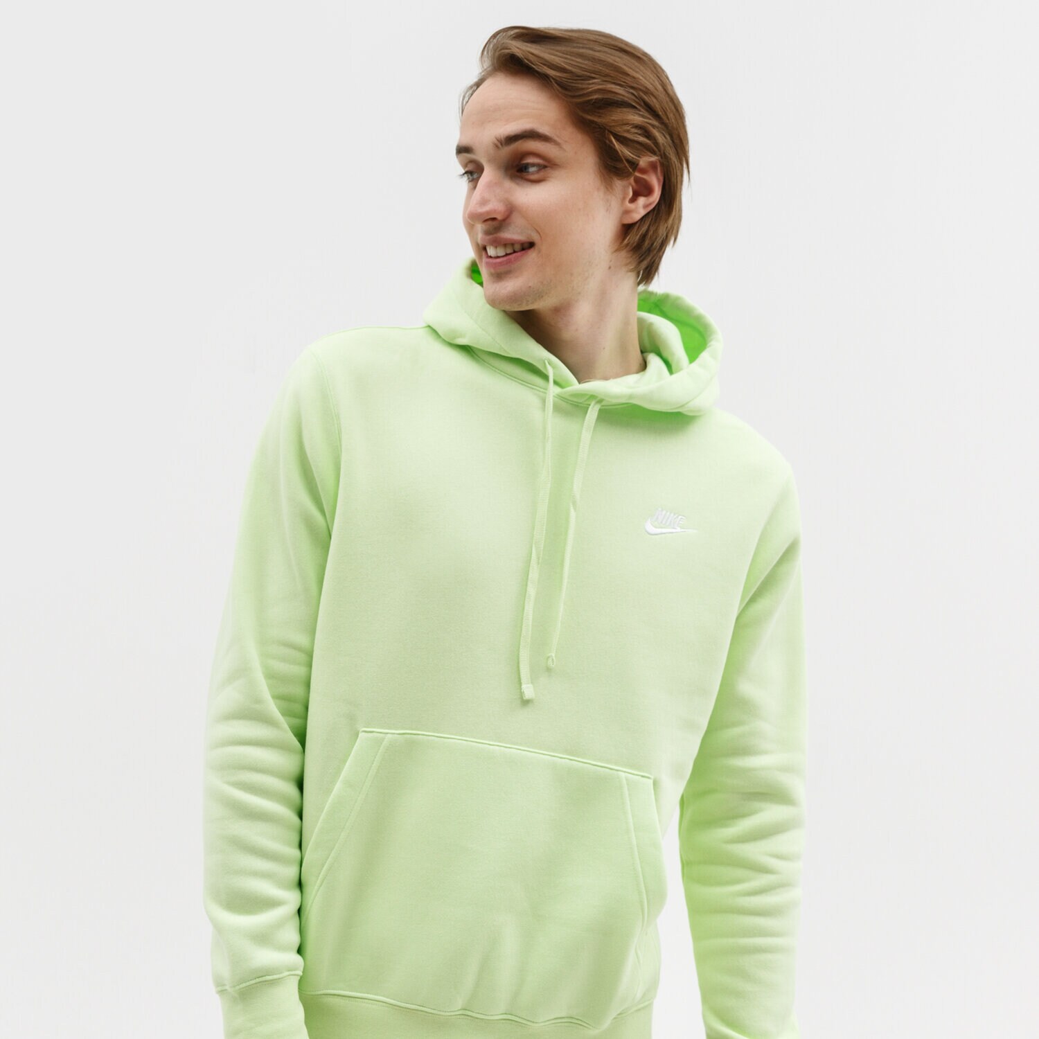 Herren NIKE HOODIE SPORTSWEAR CLUB FLEECE BV2654-383 Grün