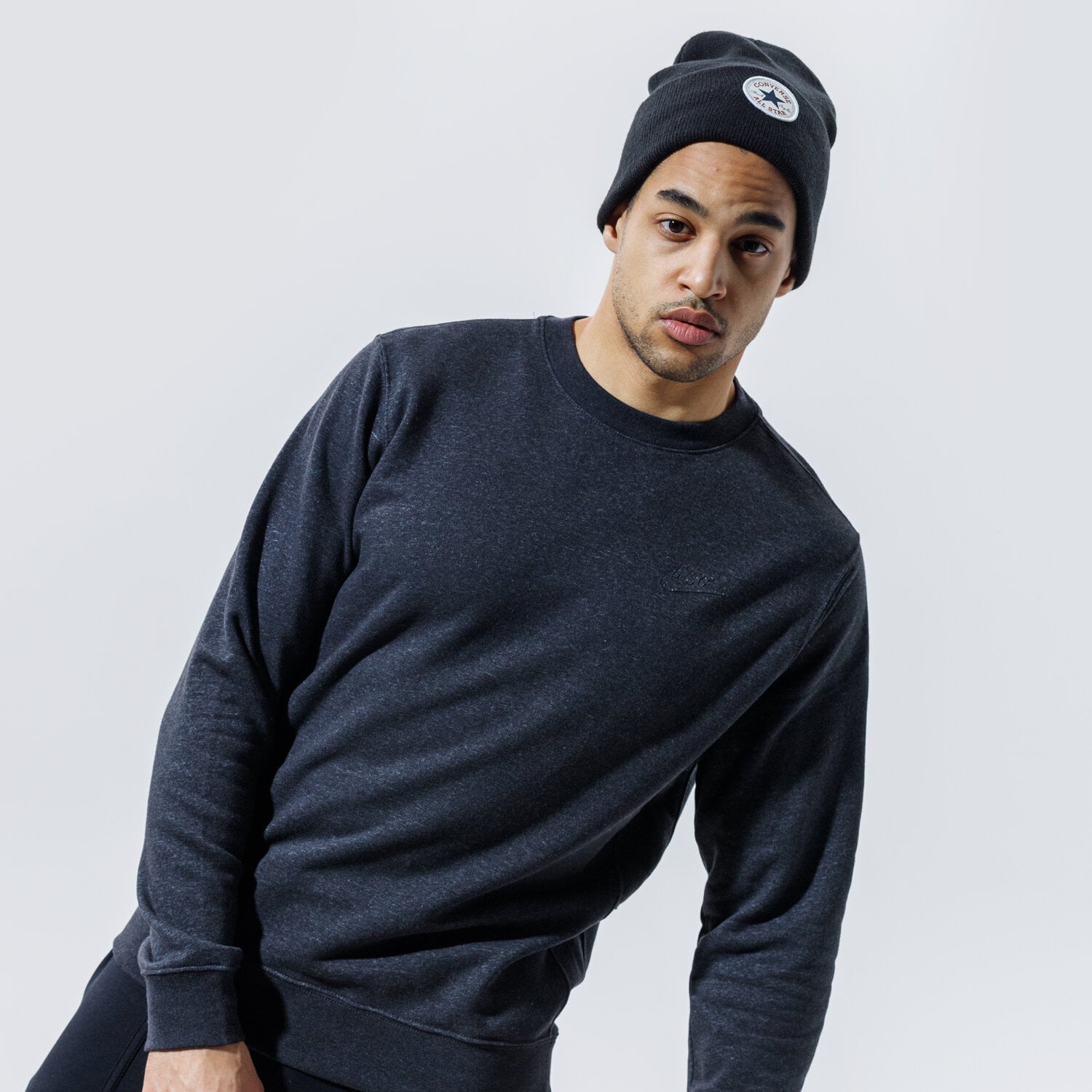 Herren NIKE SWEATSHIRT M NSW SB CREW DA0683-010 Schwarz