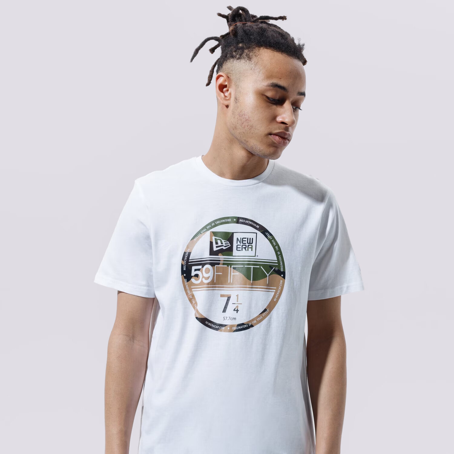 Herren T-Shirt NEW ERA T-SHIRT VISOR STICKER TEE WHT TEE PROGRAM 12506363 Weiß