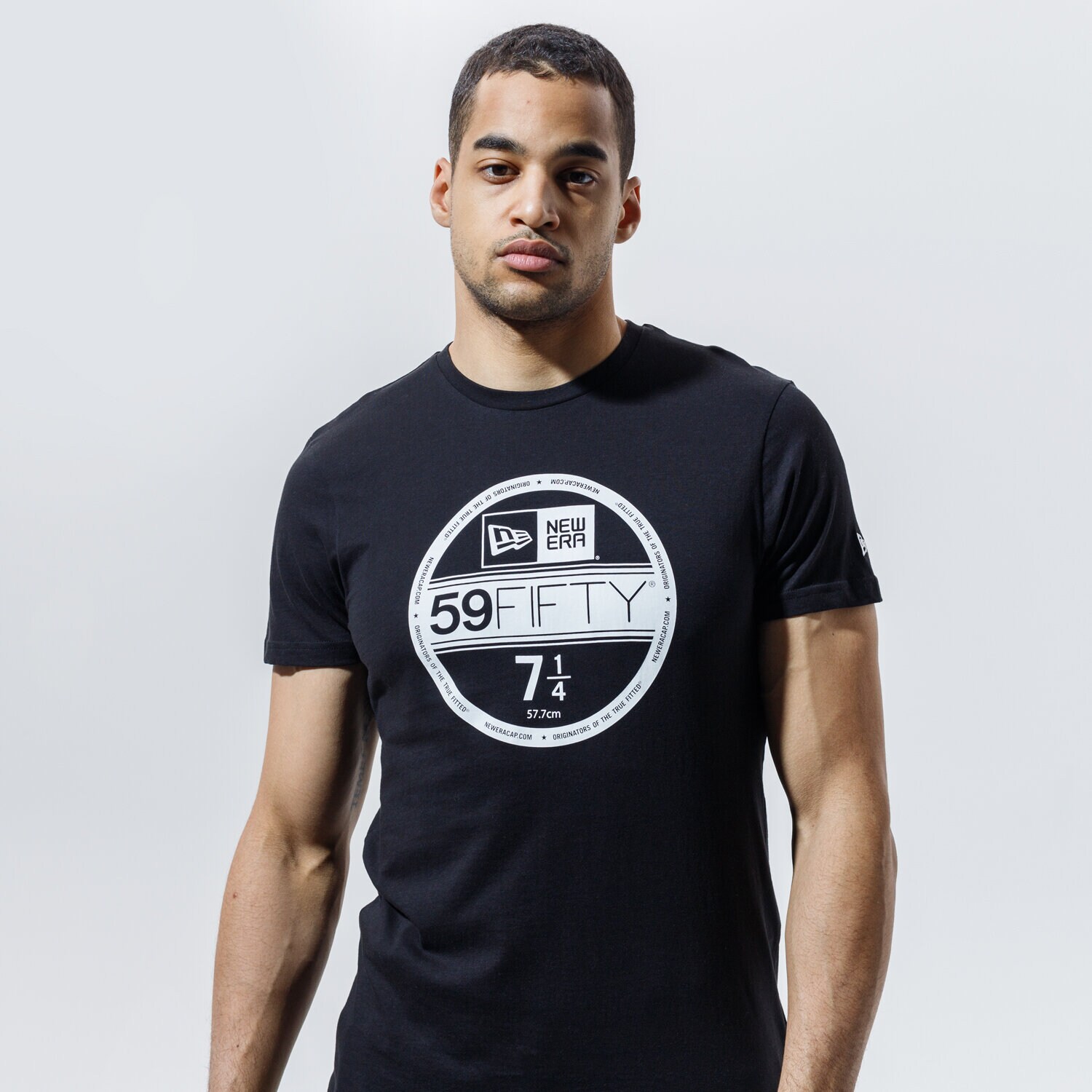Herren T-Shirt NEW ERA T-SHIRT VISOR STICKER BLK TEE PROGRAM 12506366 Schwarz