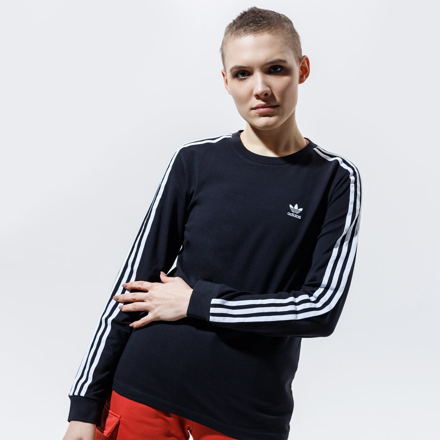 Damen T-Shirt ADIDAS T-SHIRT 3STR LONGSLEEVE #GN2911 Schwarz