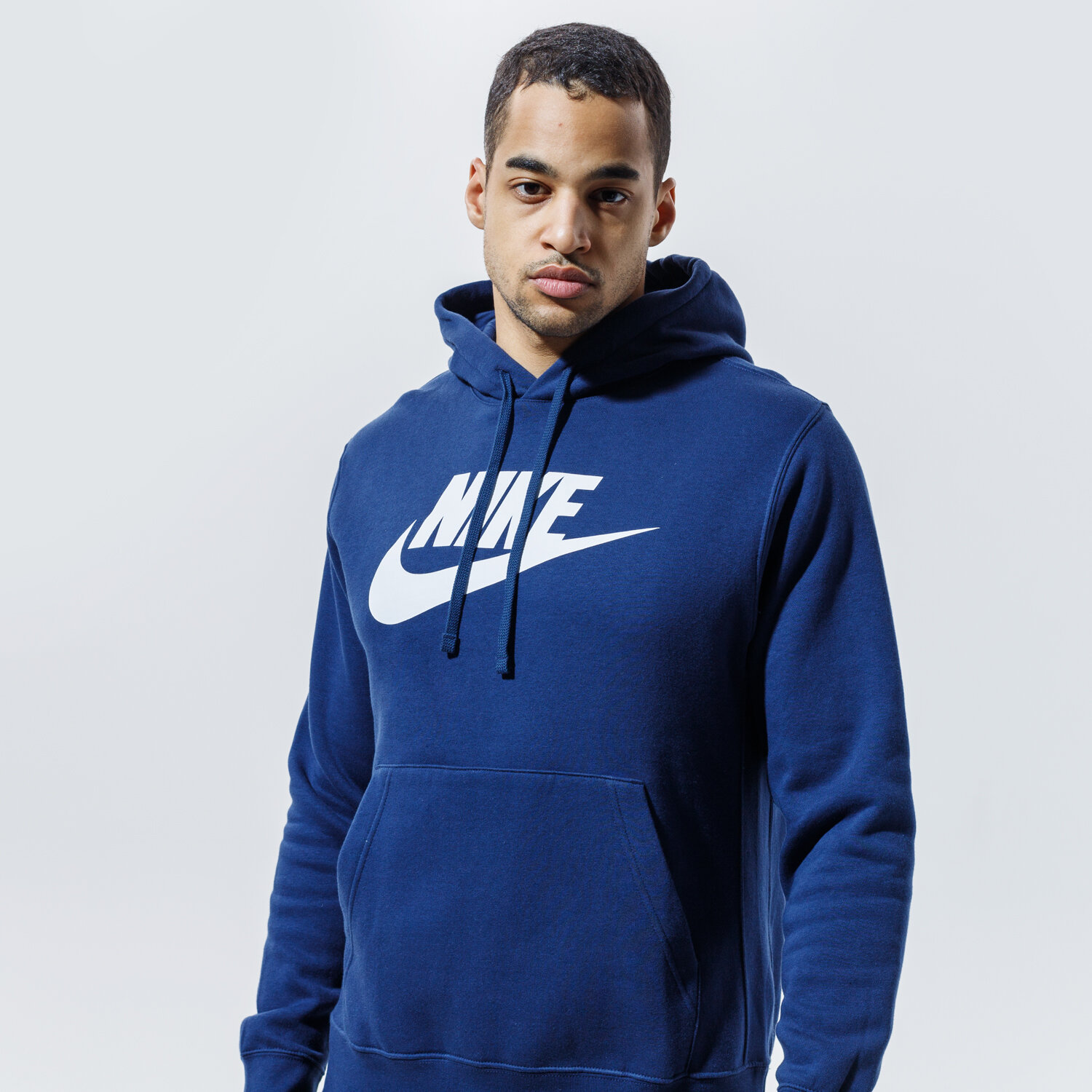 Herren NIKE HOODIE SPORTSWEAR CLUB FLEECE BV2973-410 Dunkelblau