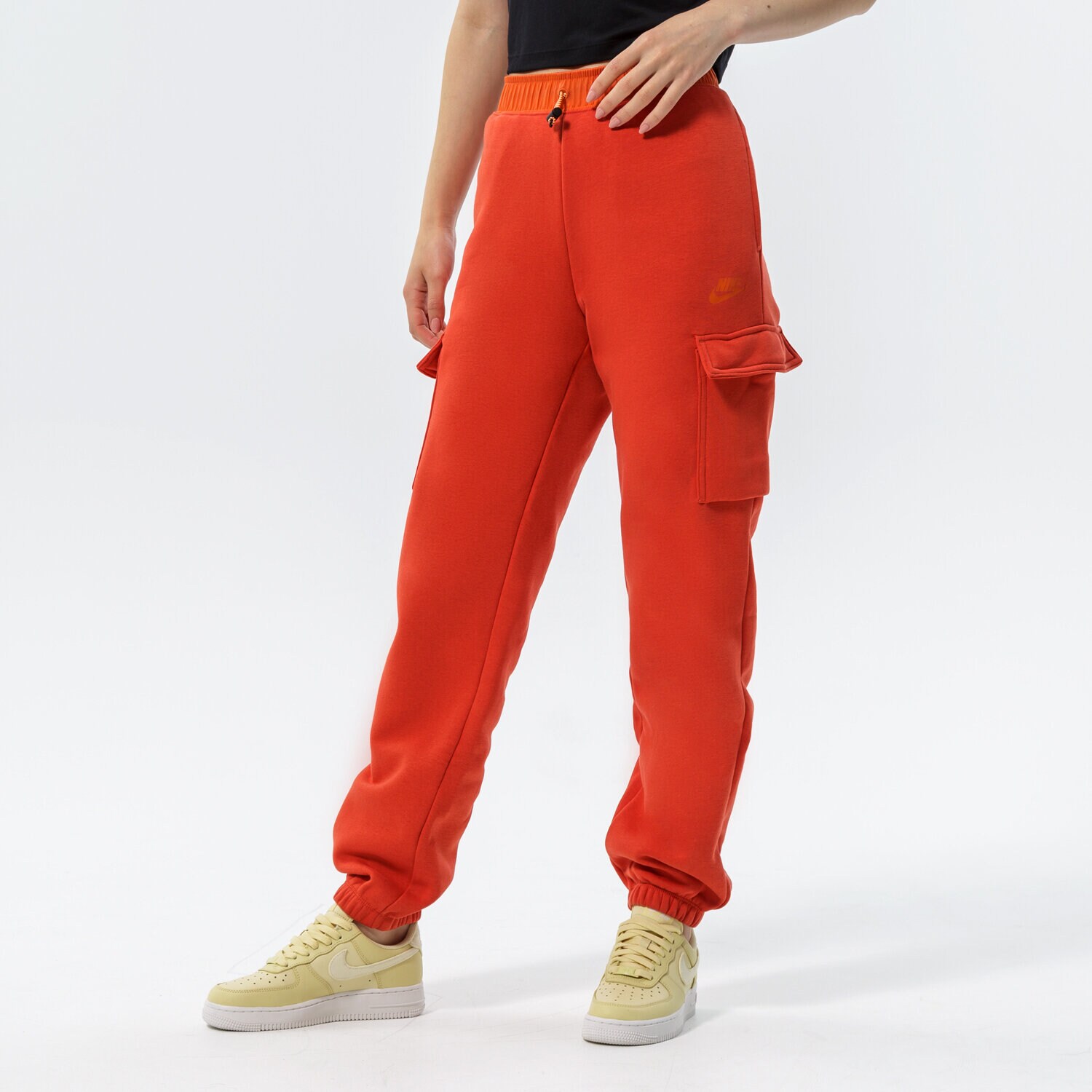 Damen Hosen NIKE HOSE W NSW CARGO PANT LOOSE FLC UU DD3607-852 Orange