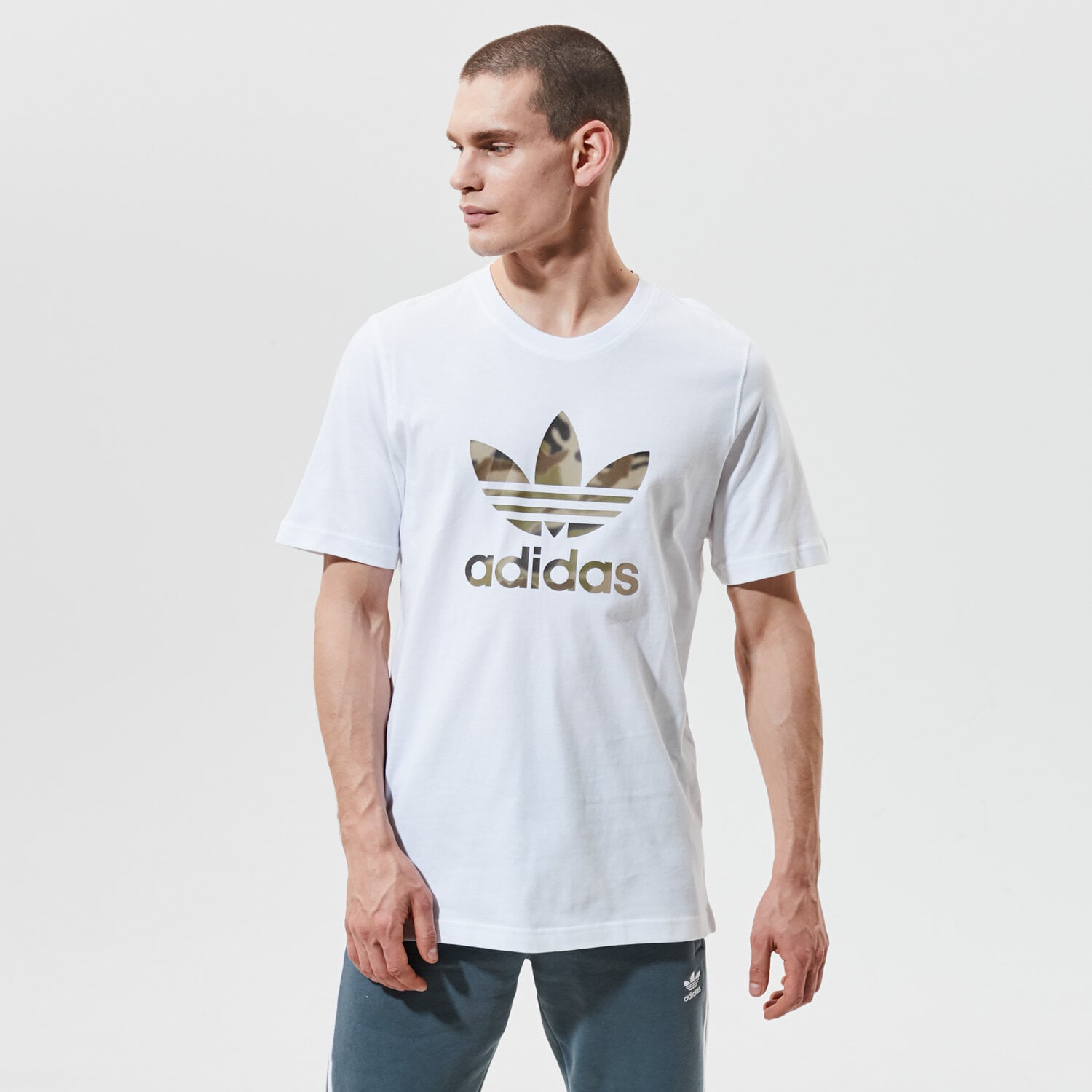 Herren T-Shirt ADIDAS T-SHIRT CAMO INFILL TEE GN1855 Weiß