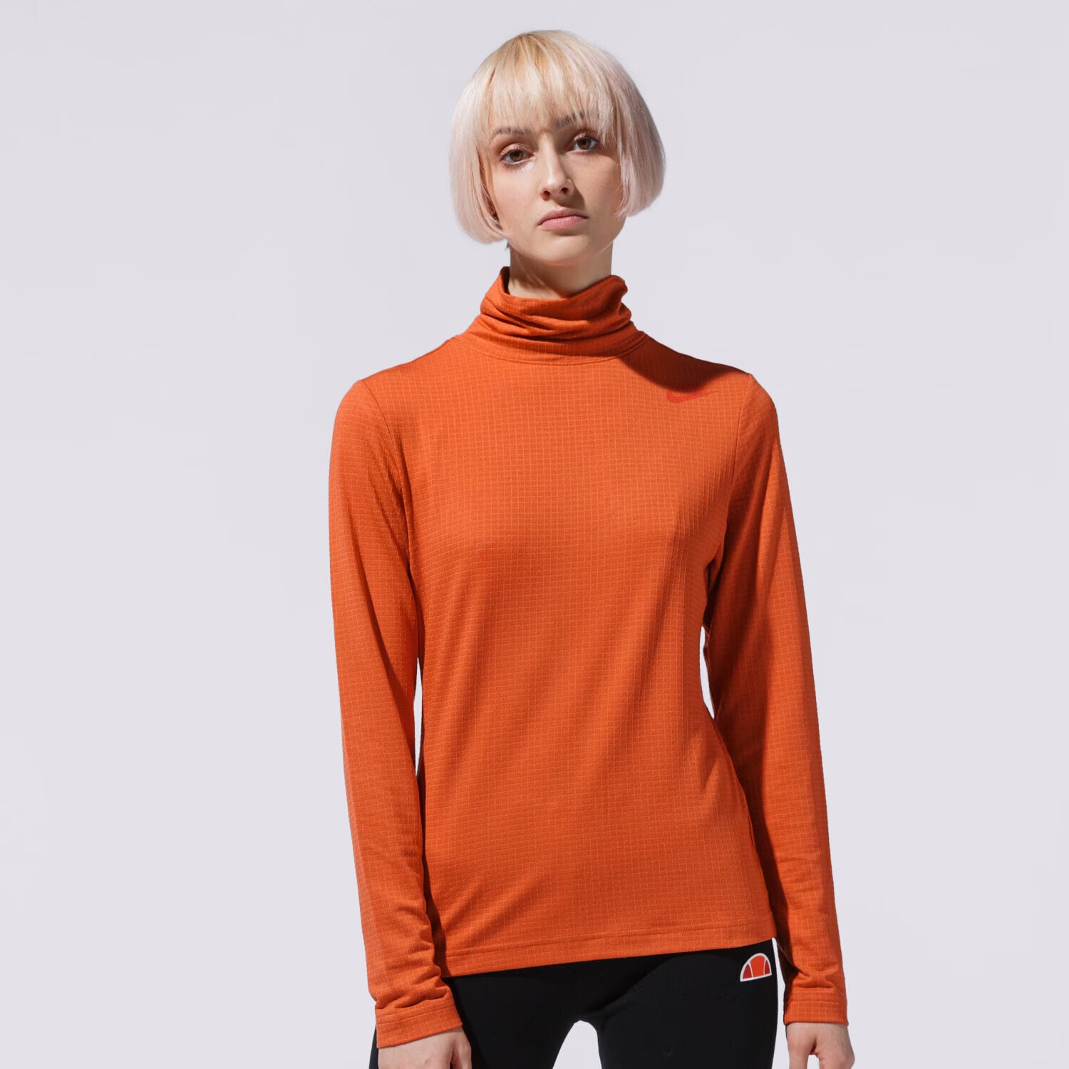 Damen T-Shirt NIKE T-SHIRT W NSW TOP LS MOCK UU DD3609-812 Orange