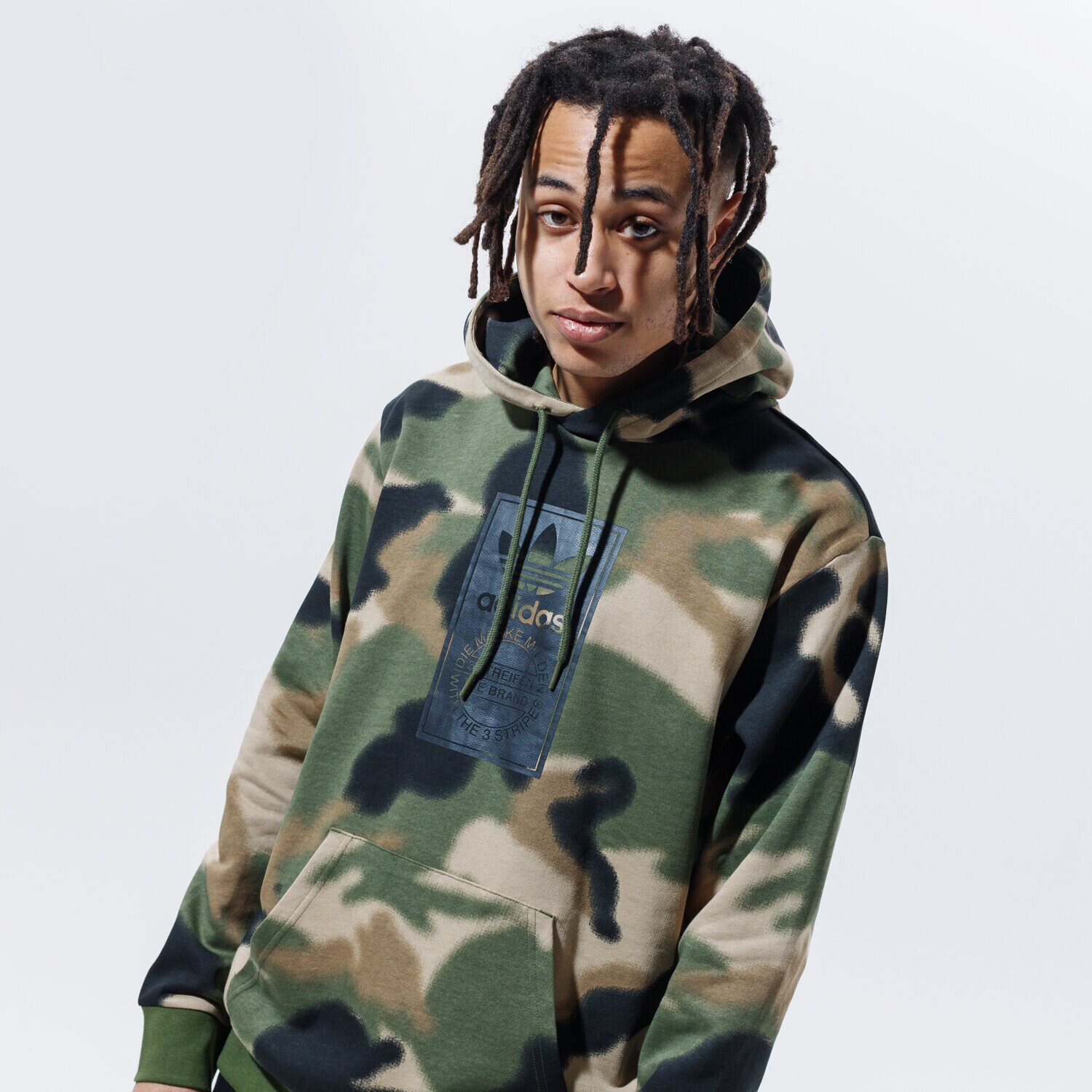 Herren ADIDAS  HOODIE CAMO AOP HOODIE GN1879 Khaki