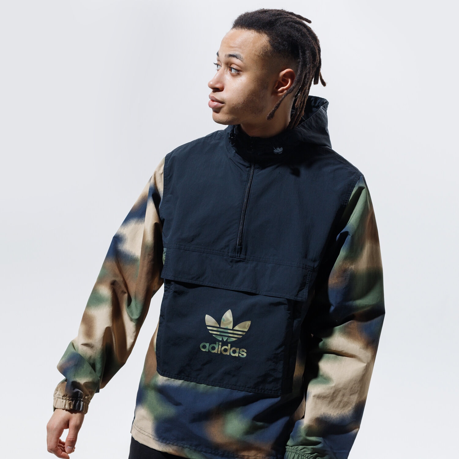 Herren Übergangsjacke ADIDAS JACKE CAMO WINDBREAKR GN1875 Multicolor