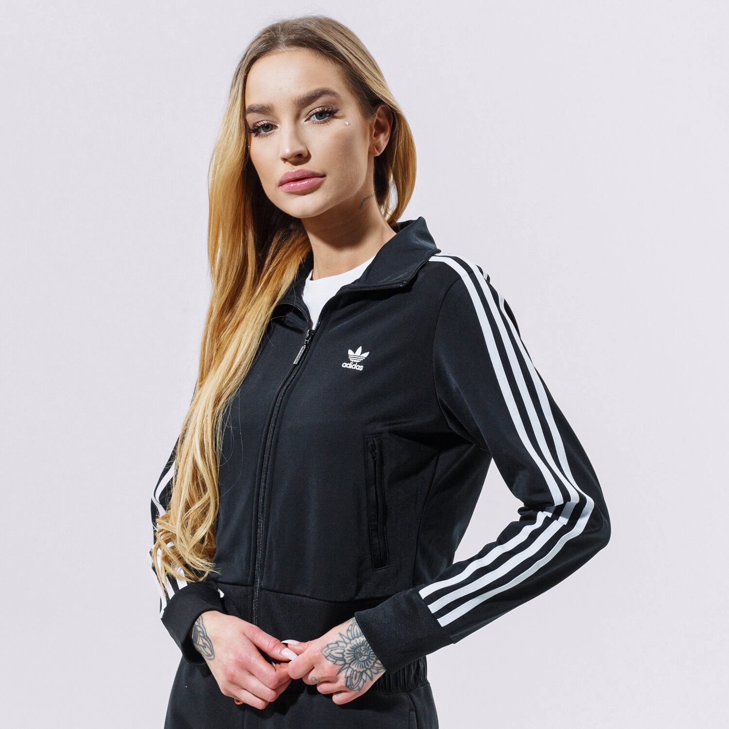 Damen ADIDAS ZIP HOODIE FIREBIRD TT GN2817 Schwarz