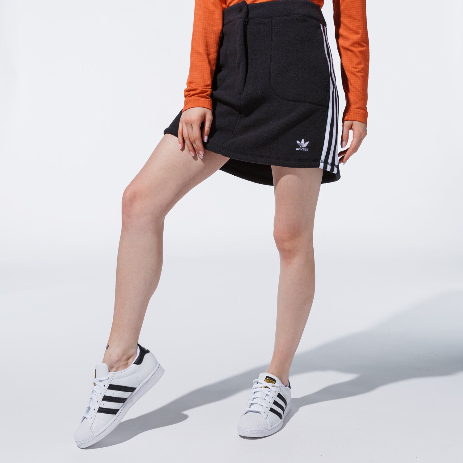 Damen Rock ADIDAS ROCK FLEECE SKIRT GN2800 Schwarz