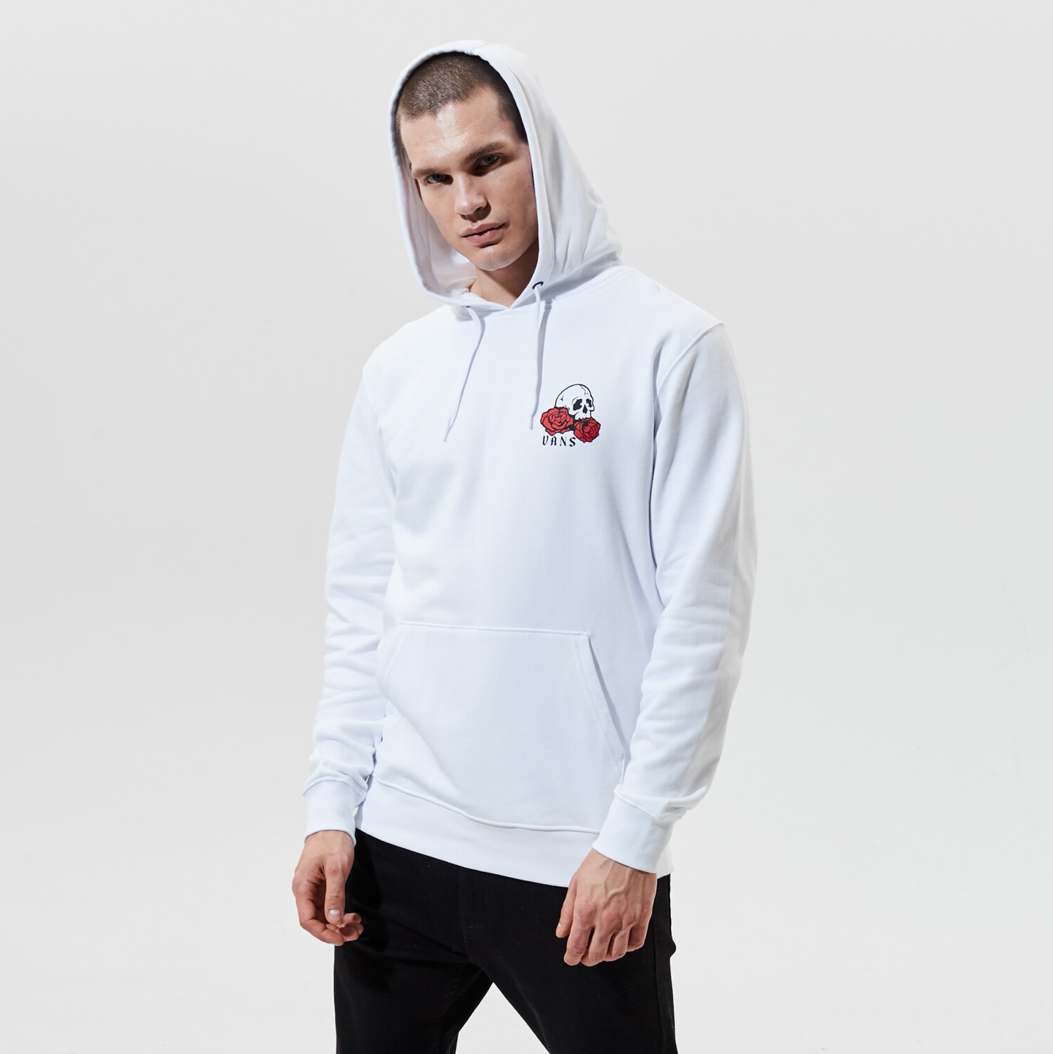 Herren VANS HOODIE MN ROSE BED PO WHITE VN0A54AKWHT1 Weiß