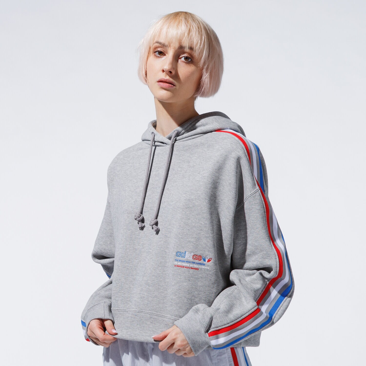 Damen ADIDAS HOODIE HOODIE GN2855 Grau